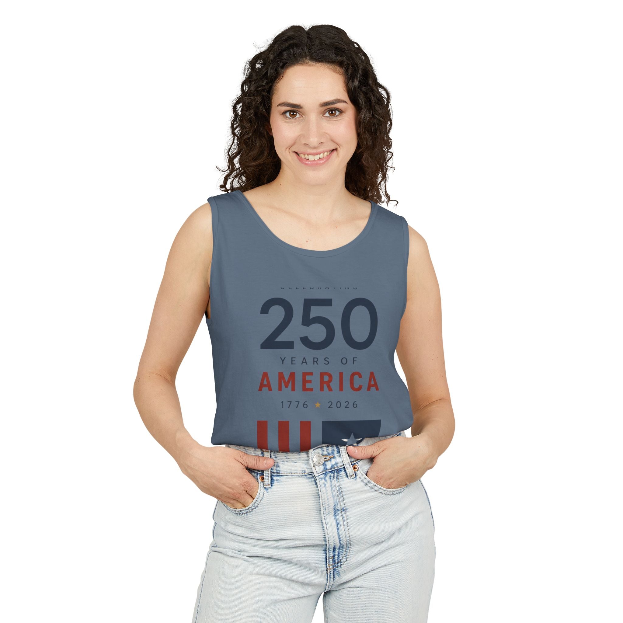 250 Years of America Tank Top — Patriotic 1776–2026 Anniversary Graphic Tank