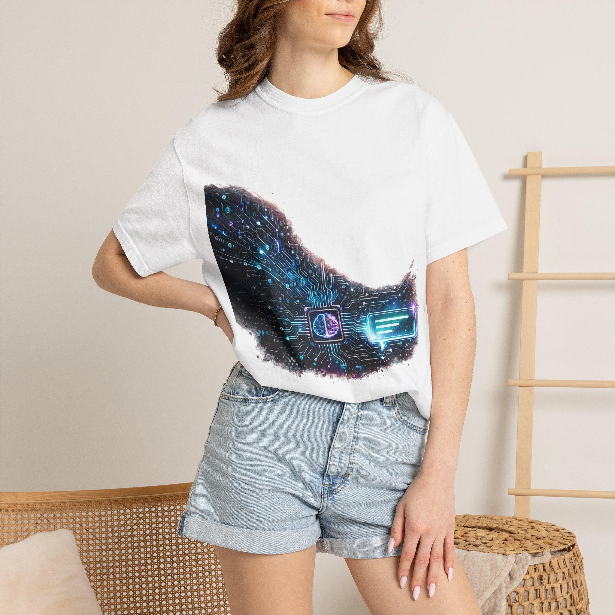 Galaxy Circuit T‑Shirt — Cosmic Tech Graphic Tee