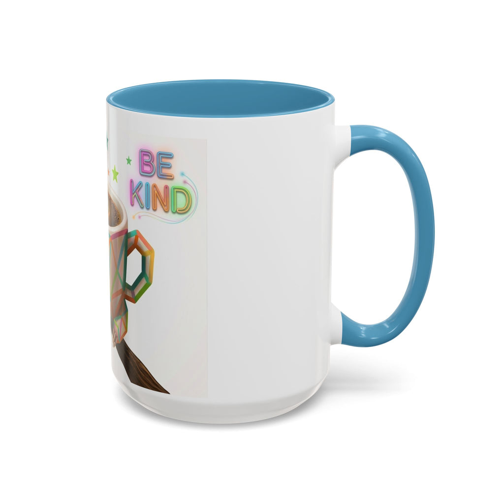Be Kind Sloth Coffee Mug — Colorful Accent Ceramic Cup (11/15oz)