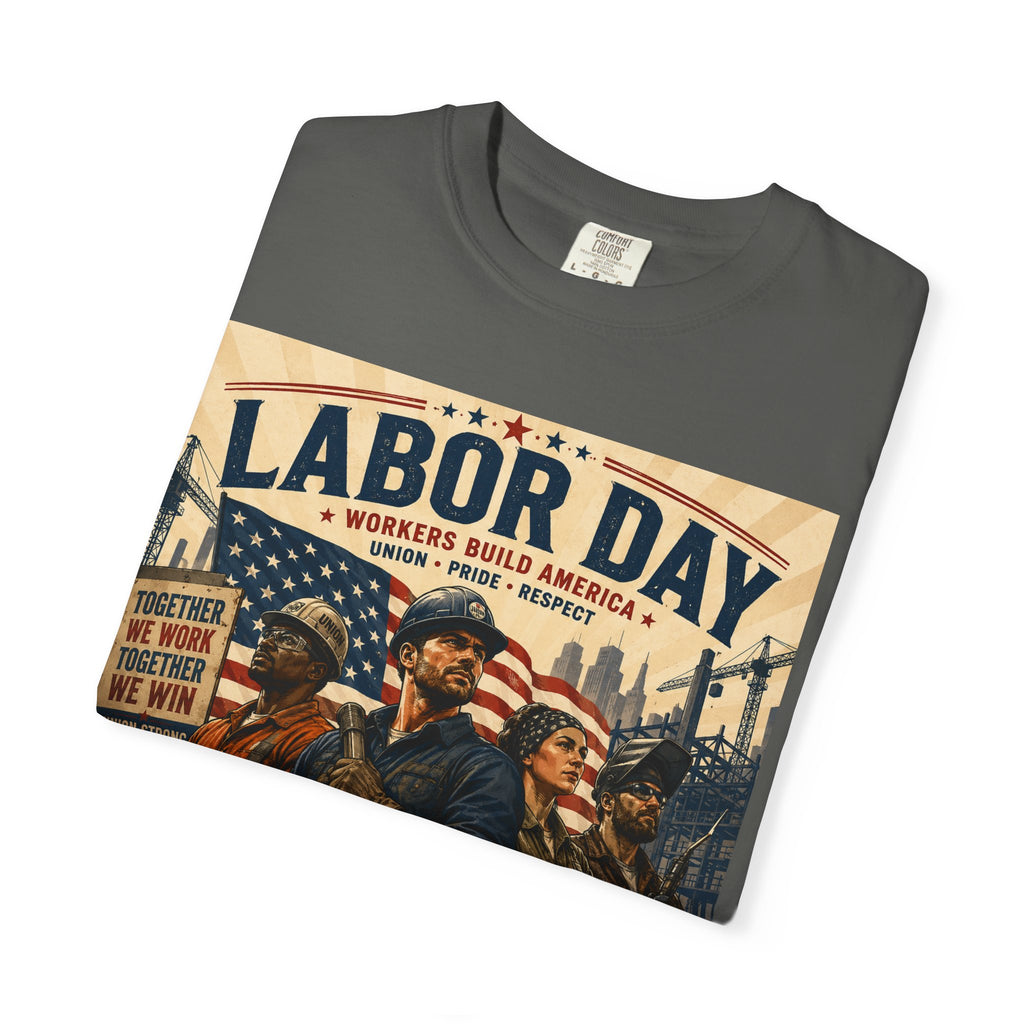Labor Day T-Shirt — 'Thank a Union' Vintage Patriotic Tee