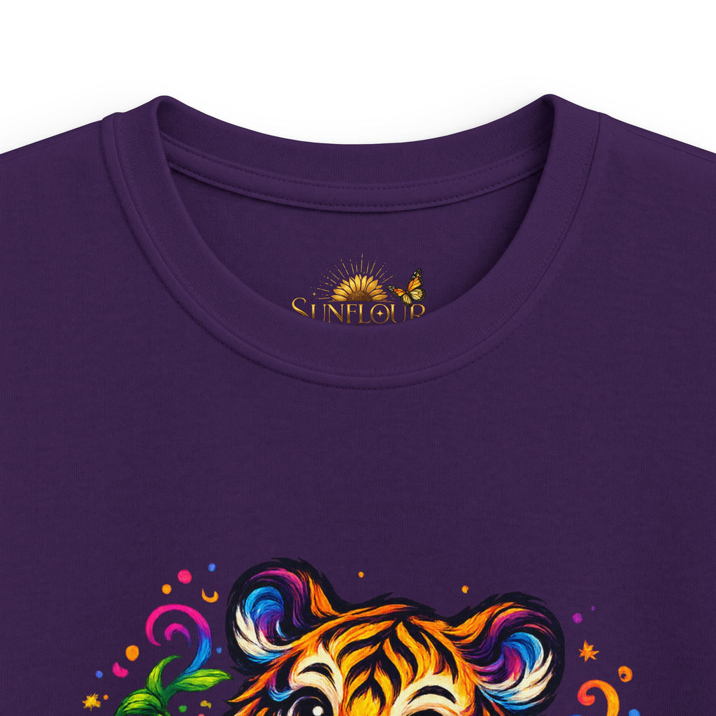 Kids Tee — Colorful Playful Tiger Cub Graphic Shirt