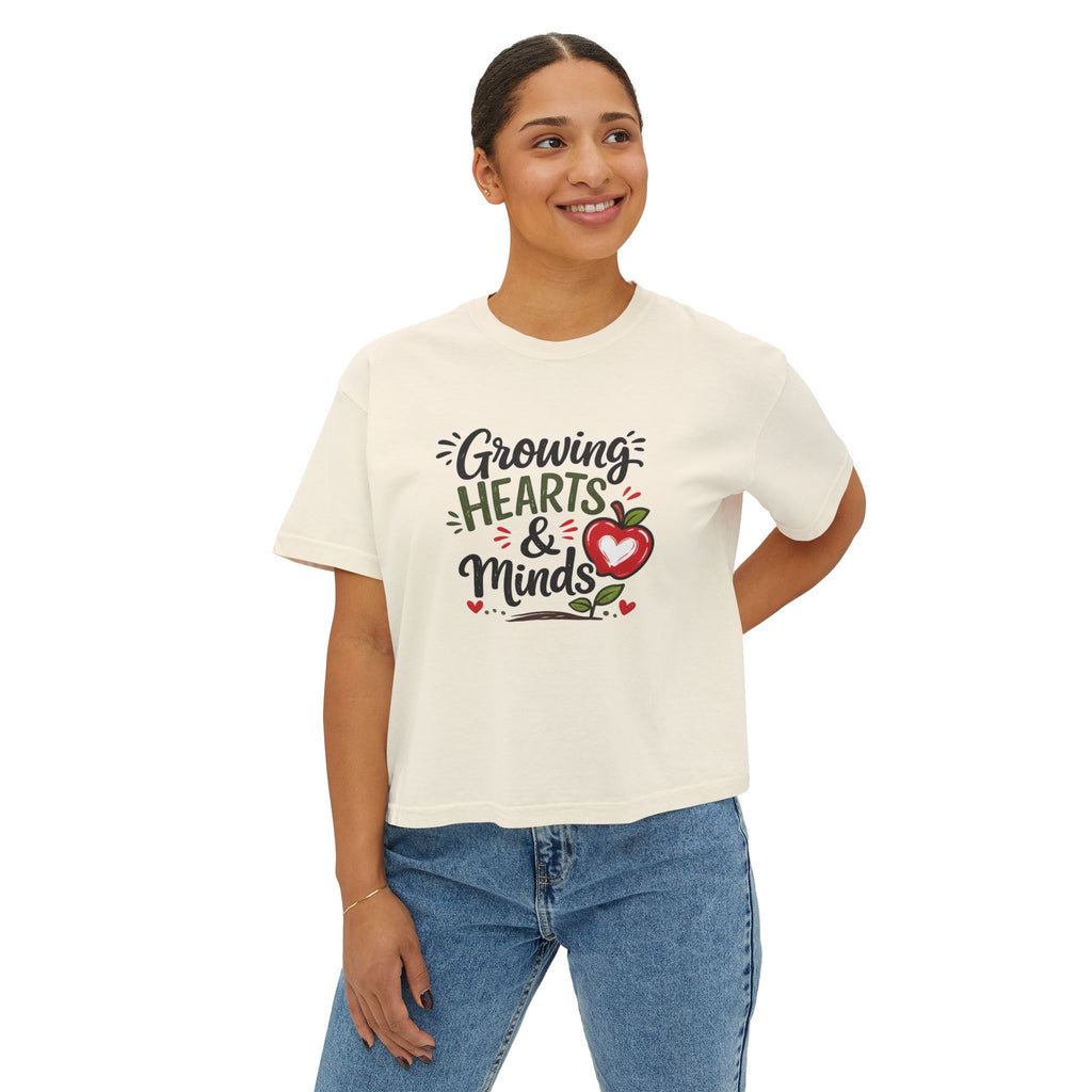 Growing Hearts & Minds Teacher Boxy Tee