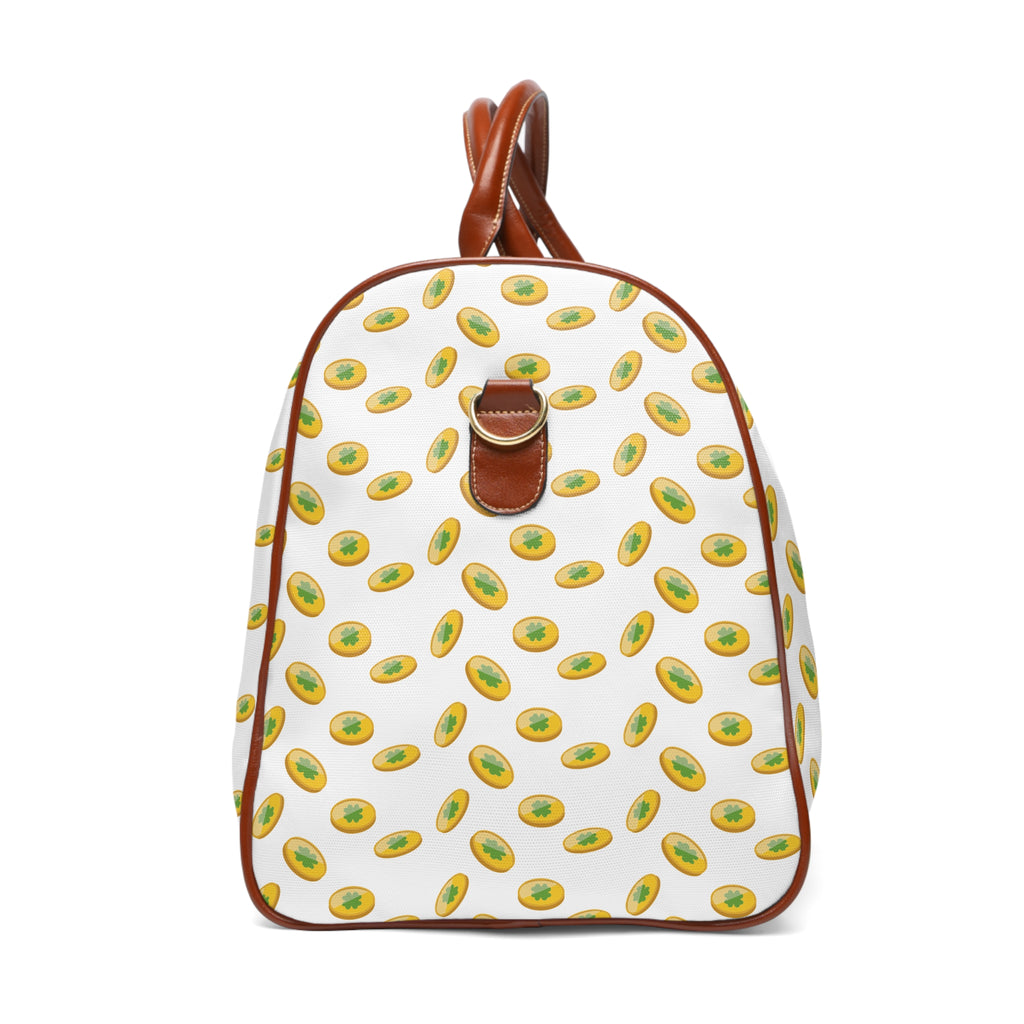 Avocado Pattern Waterproof Travel Bag — Cute Fruit Duffle for Weekend Getaways