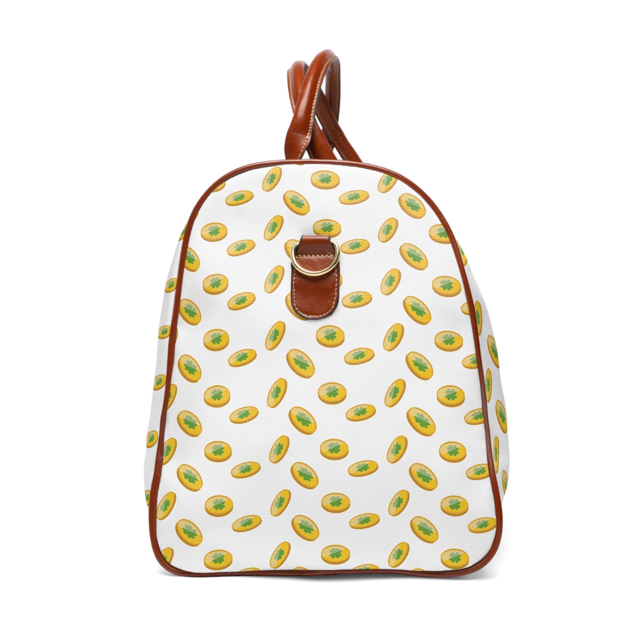 Avocado Pattern Waterproof Travel Bag — Cute Fruit Duffle for Weekend Getaways