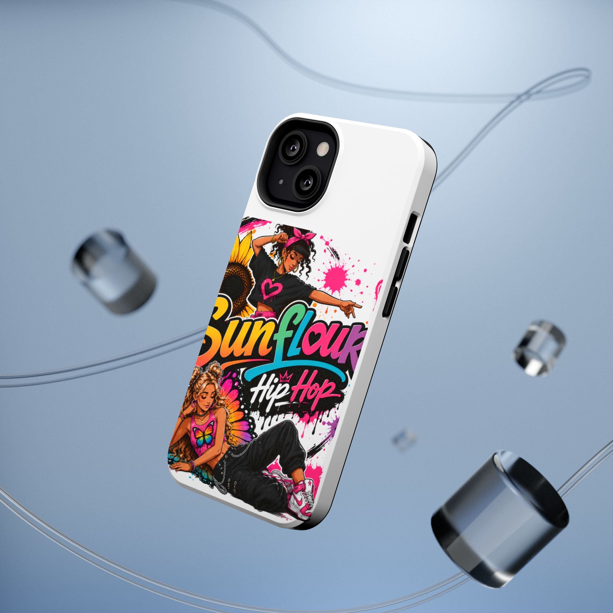 Sunflower Hip Hop Phone Case — Impact-Resistant Protective Case