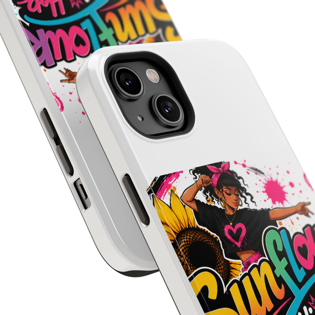 Sunflower Hip Hop Phone Case — Impact-Resistant Protective Case