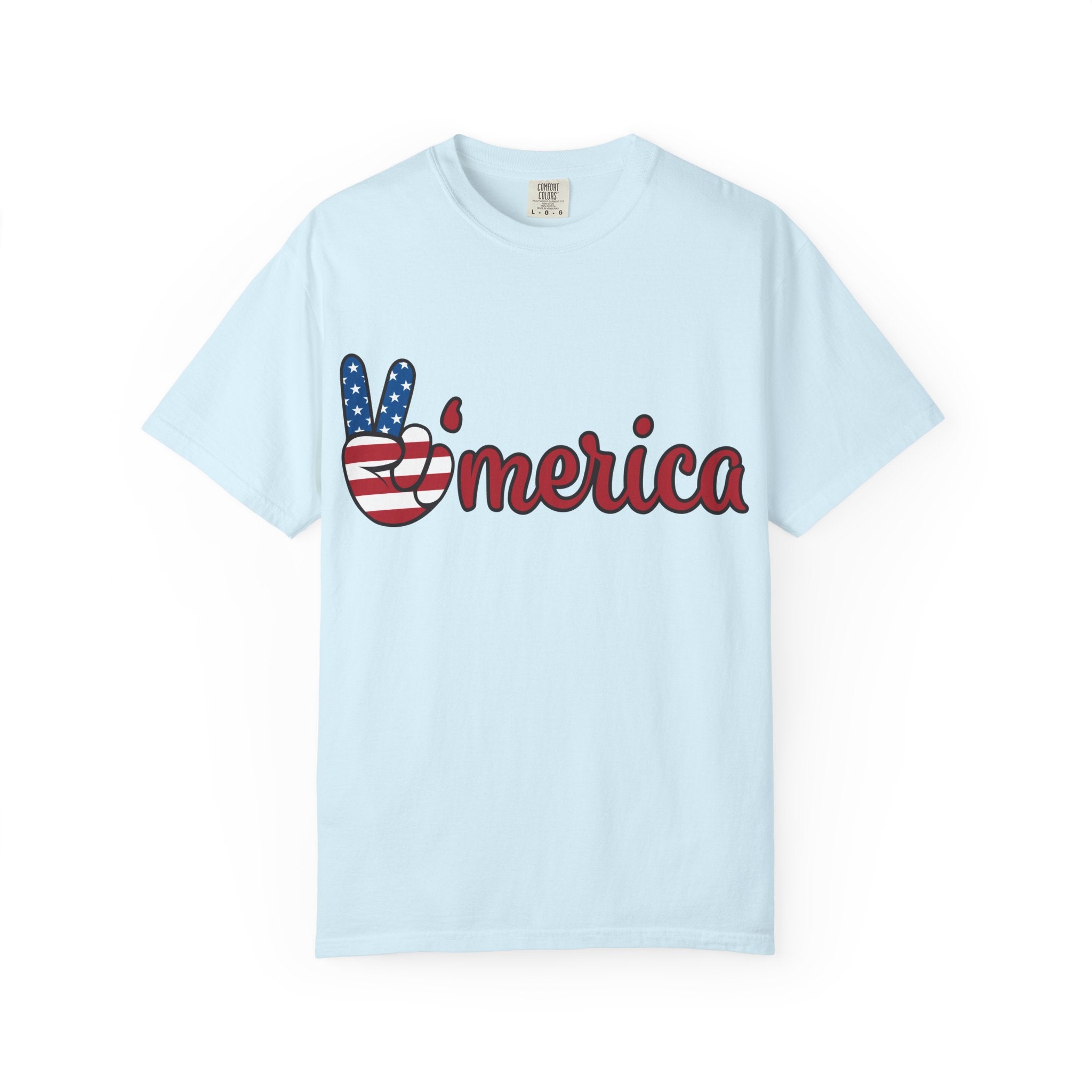 'Merica Peace Sign T-Shirt — 250th Anniversary of America Flag Tee (1776–2026)