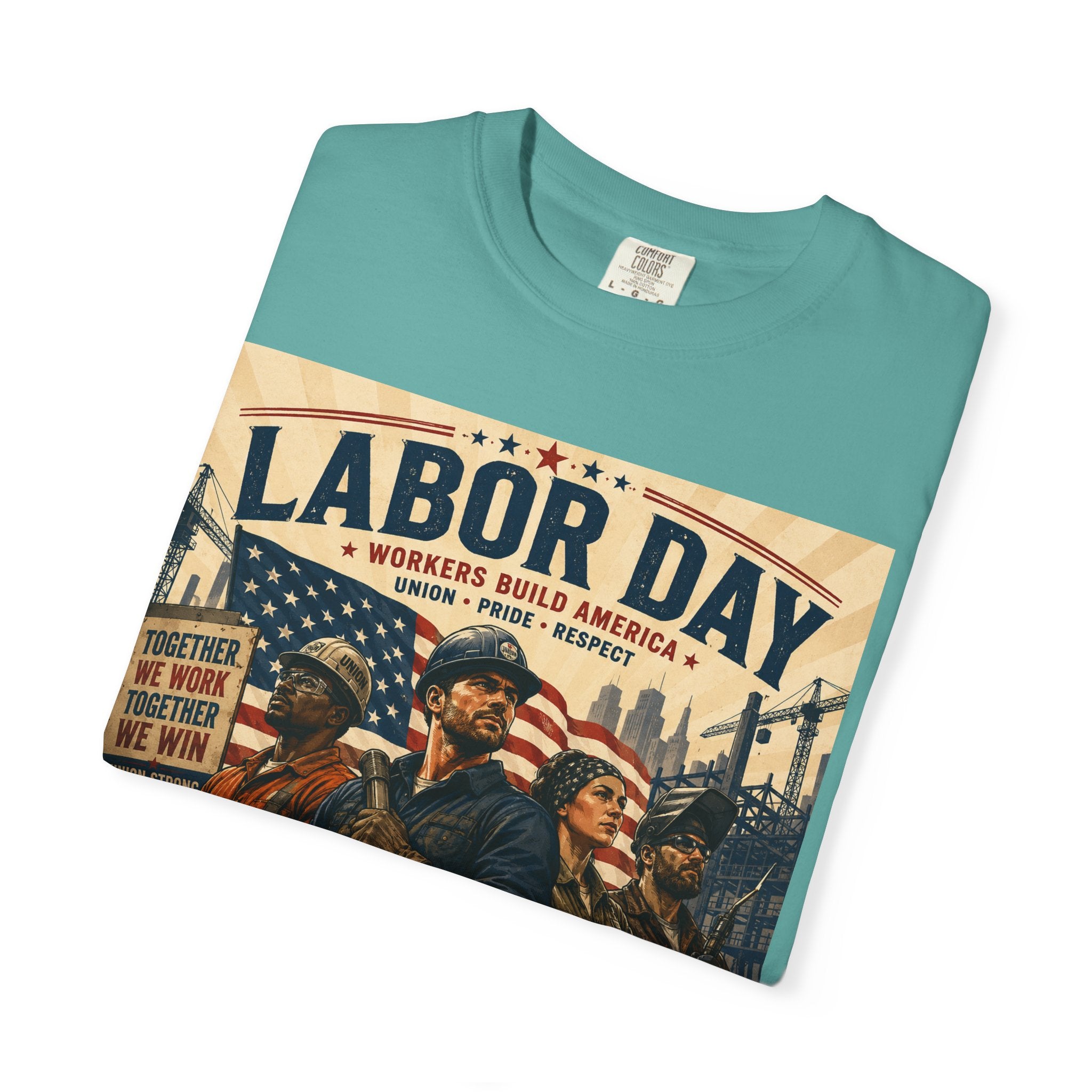 Labor Day T-Shirt — 'Thank a Union' Vintage Patriotic Tee