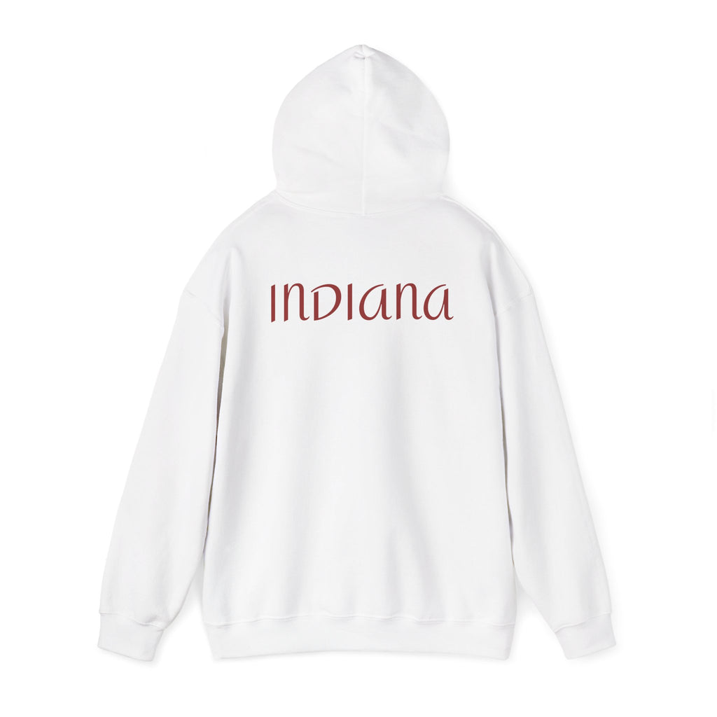 Indiana Eight1Two Hoodie – Minimal Vintage Script College Pullover