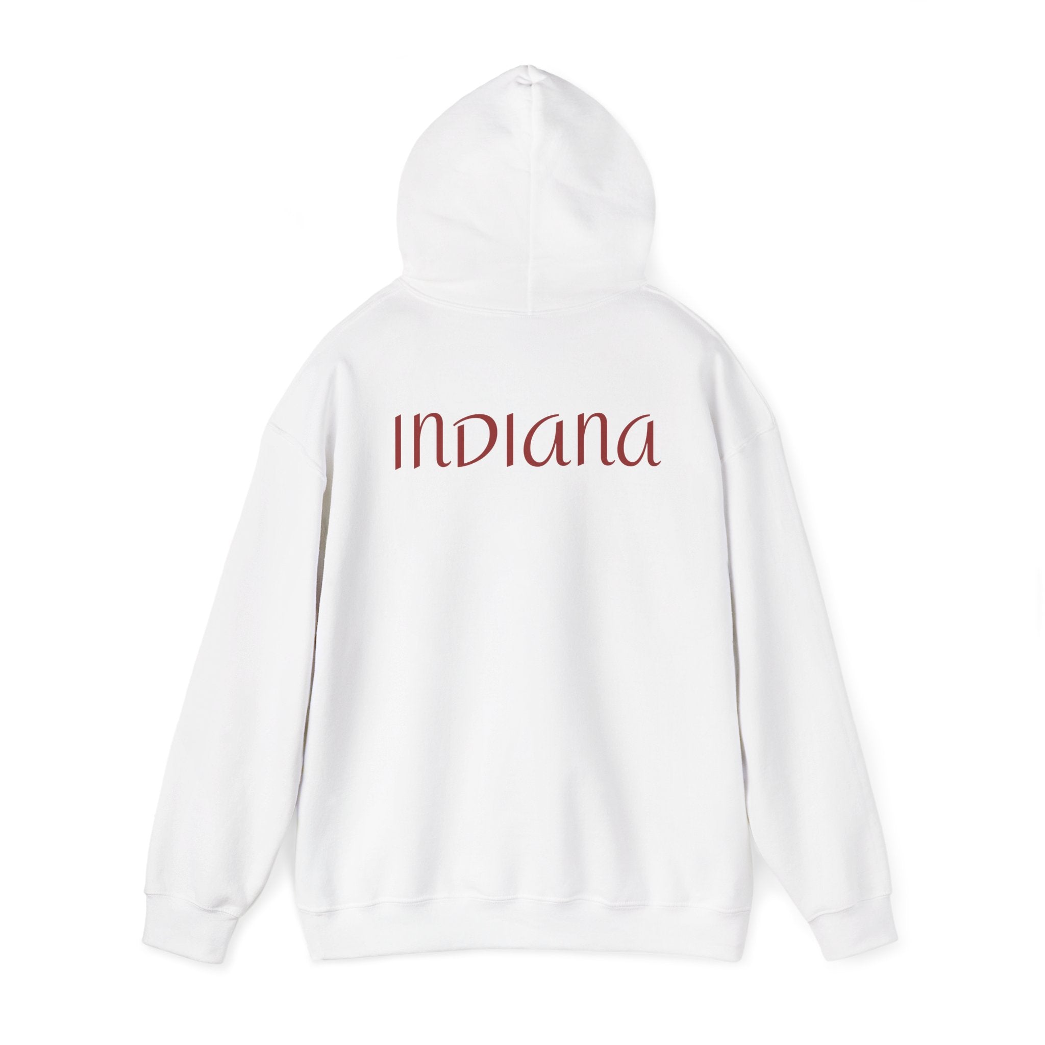 Indiana Eight1Two Hoodie – Minimal Vintage Script College Pullover