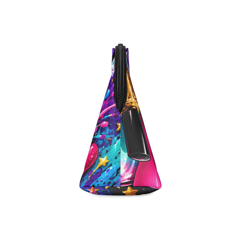 Cosmetic Splash Makeup Bag — Colorful Makeup Palette & Lipstick Pouch