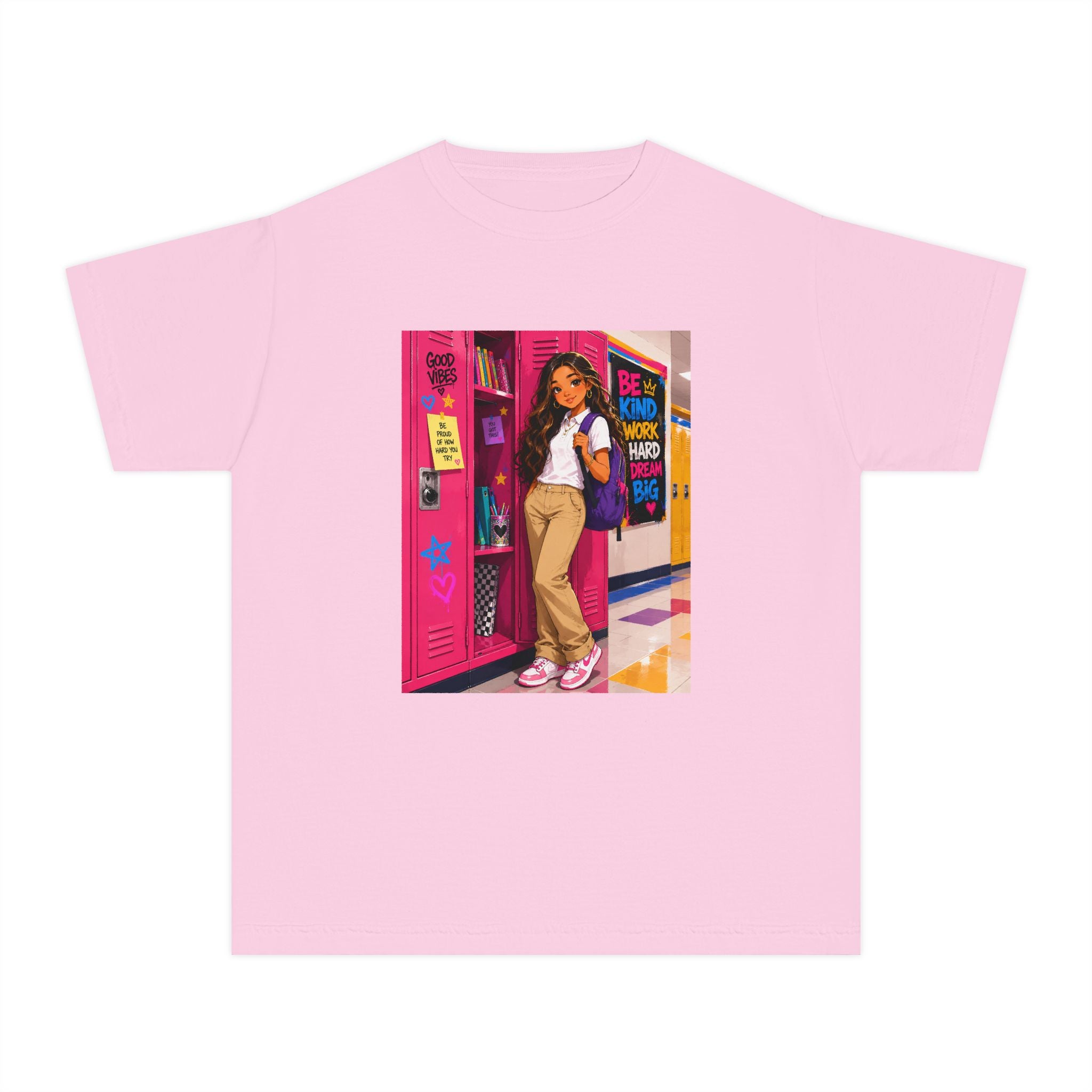 Schoolgirl Locker Youth Tee — Personalized "Olivia" Schoolgirl Locker Graphic Shirt