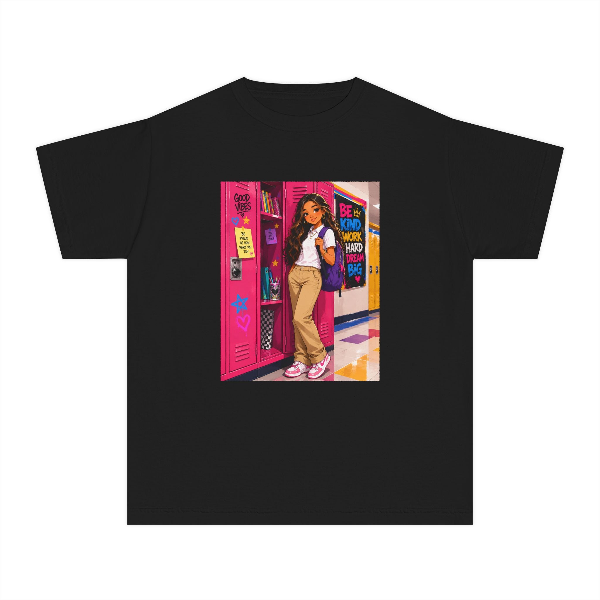 Schoolgirl Locker Youth Tee — Personalized "Olivia" Schoolgirl Locker Graphic Shirt