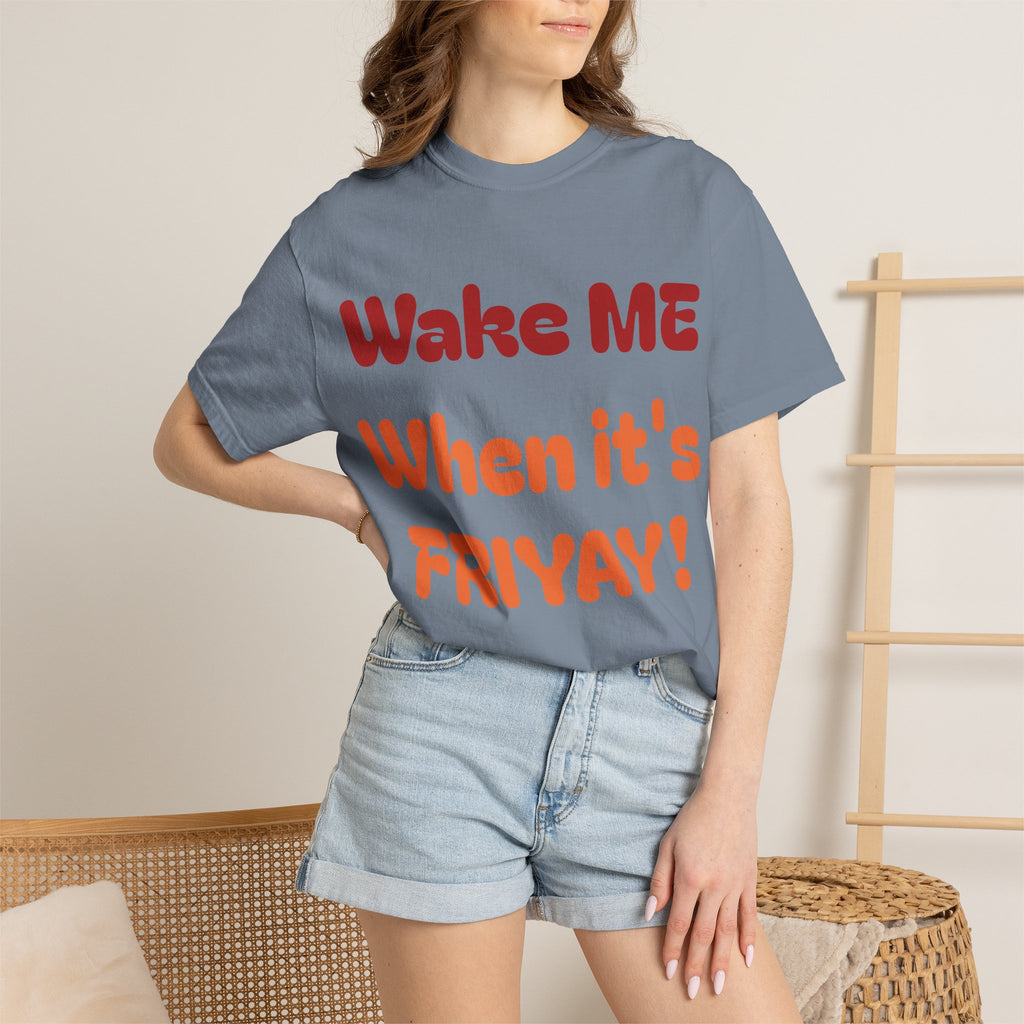 Wake Me When It's Friyay! T-Shirt — 'Midnight Run' Retro Graphic Tee