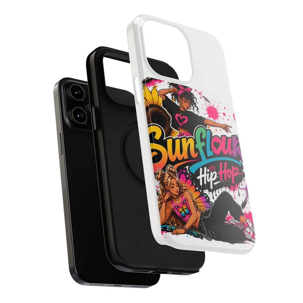 Sunflower Hip Hop Phone Case — Impact-Resistant Protective Case