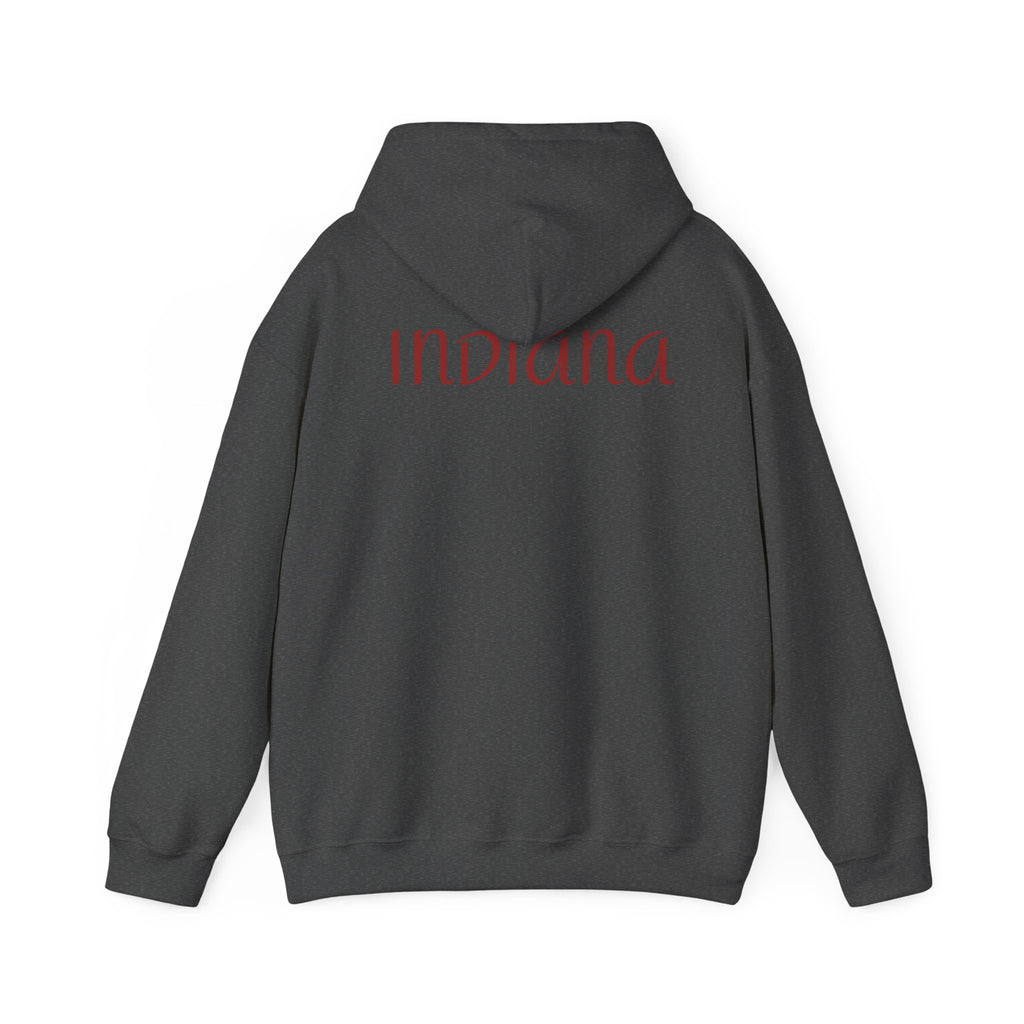 Indiana Eight1Two Hoodie – Minimal Vintage Script College Pullover