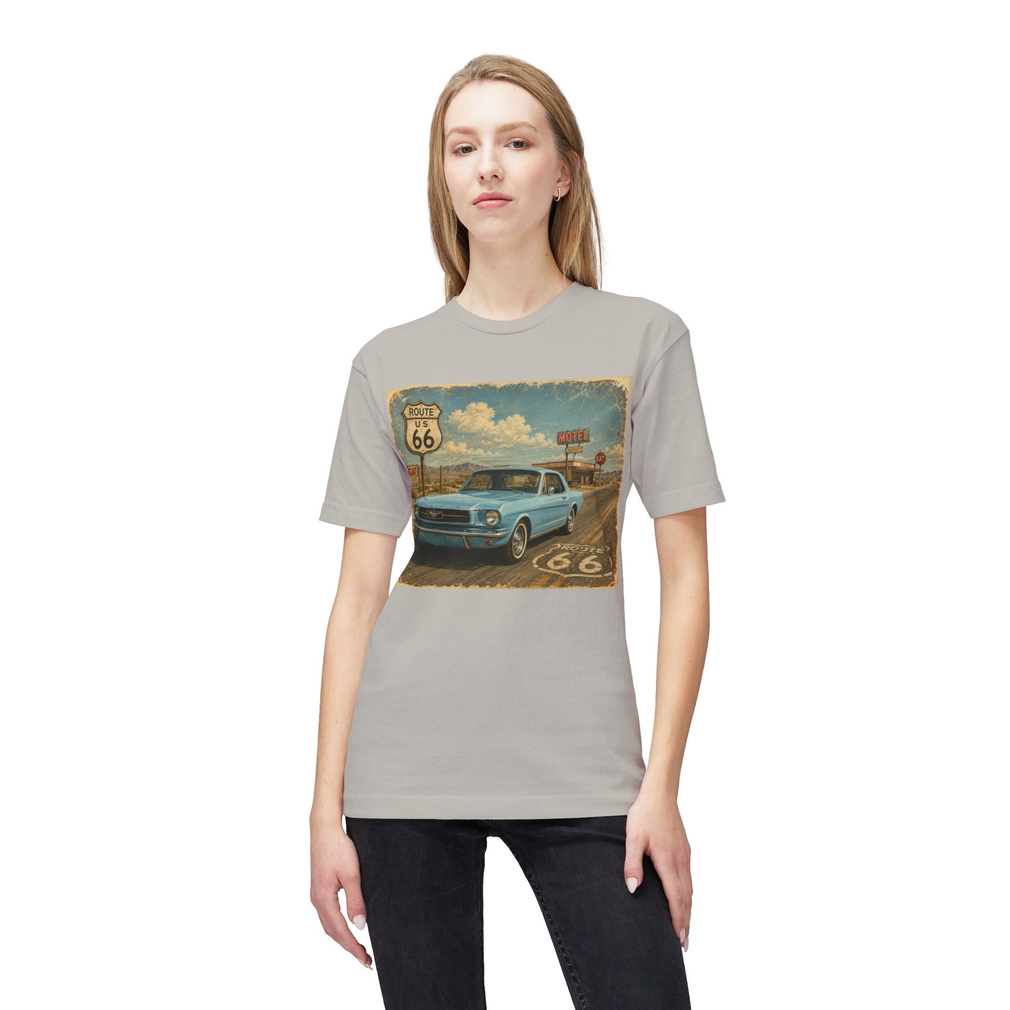 Cruisin' My Way Into 60 T-Shirt — Vintage Route 66 Classic Car Birthday Tee