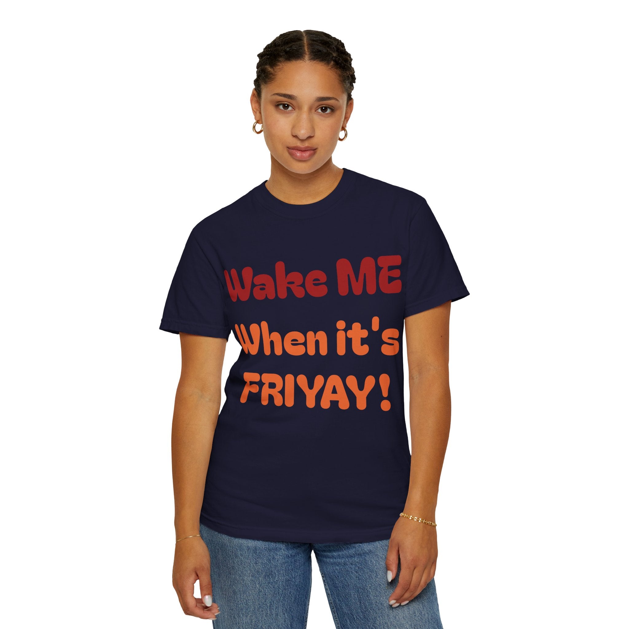 Wake Me When It's Friyay! T-Shirt — 'Midnight Run' Retro Graphic Tee