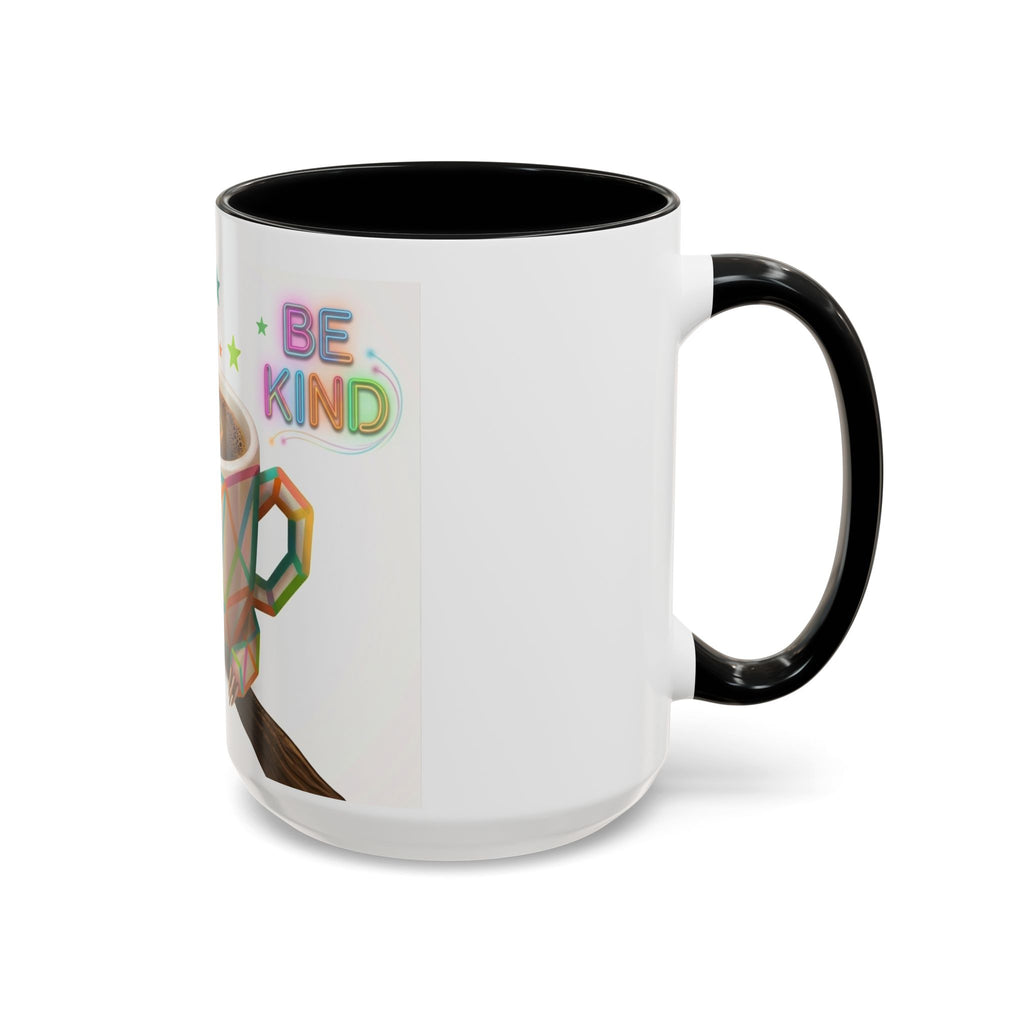 Be Kind Sloth Coffee Mug — Colorful Accent Ceramic Cup (11/15oz)