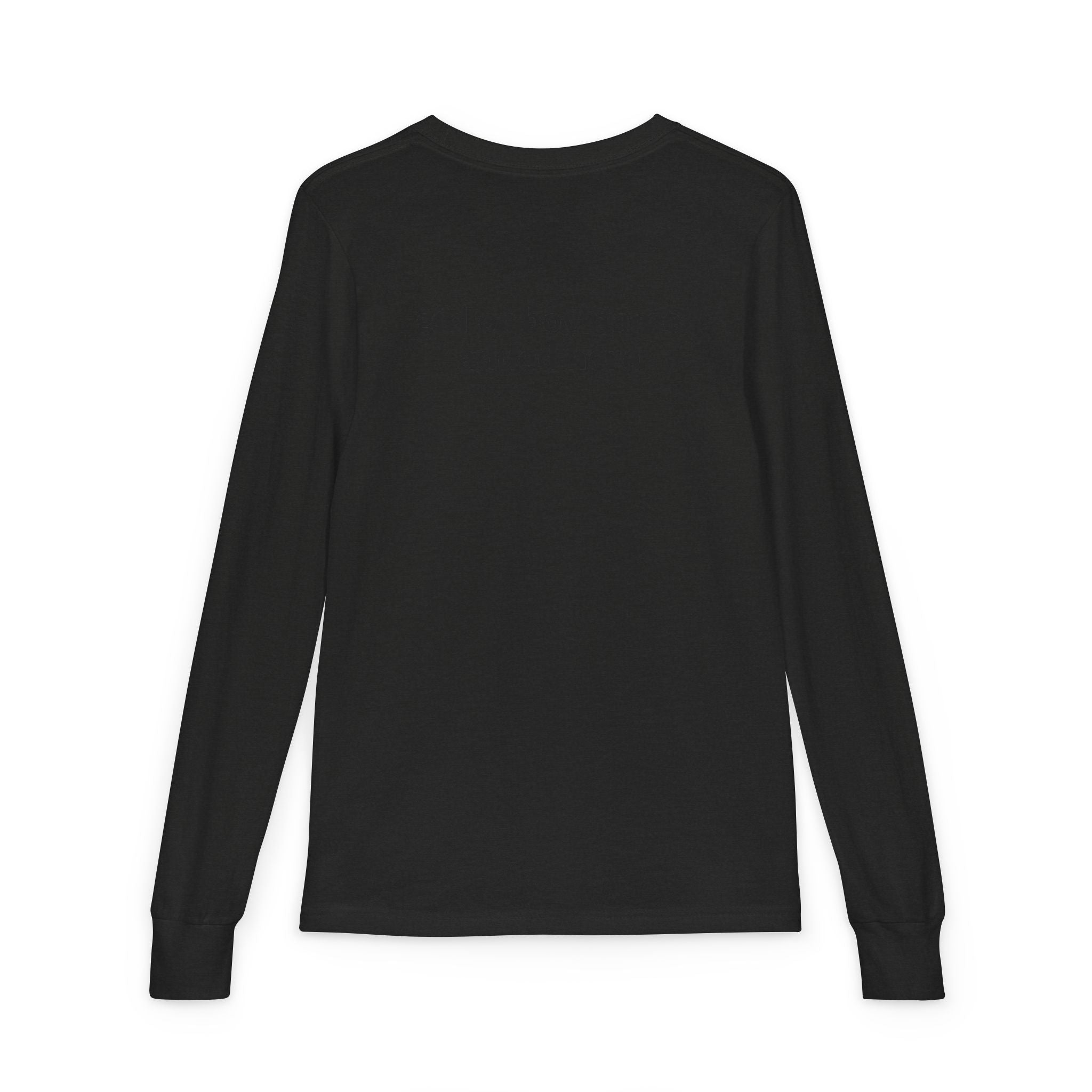 Youth Long Sleeve Tee — Spooky Dinosaur Jack-O'-Lantern Halloween Shirt (Custom Name)