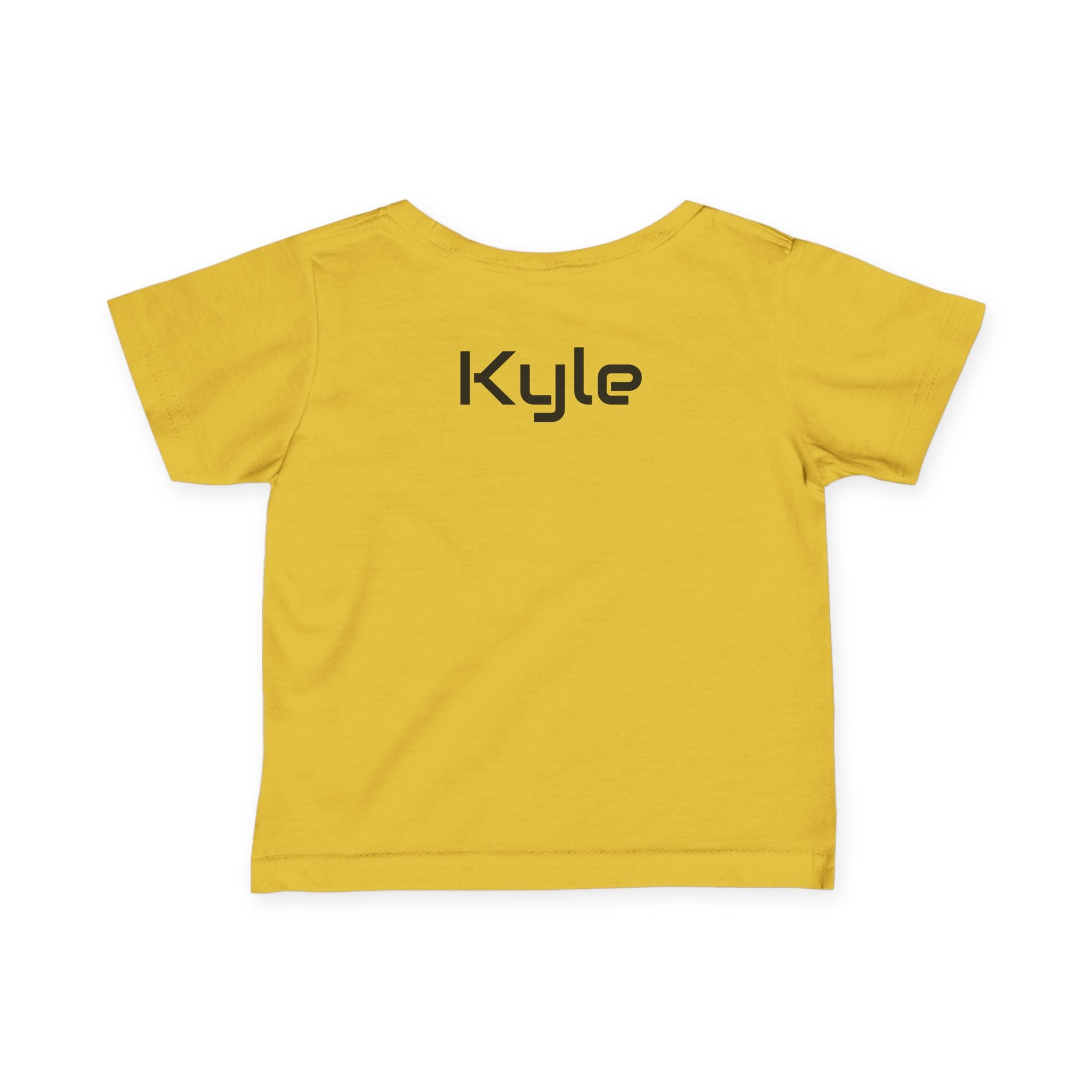 Infant Tee - Colorful 'Bro' Graffiti Graphic with Custom Name Back (Kids Baby Shirt)