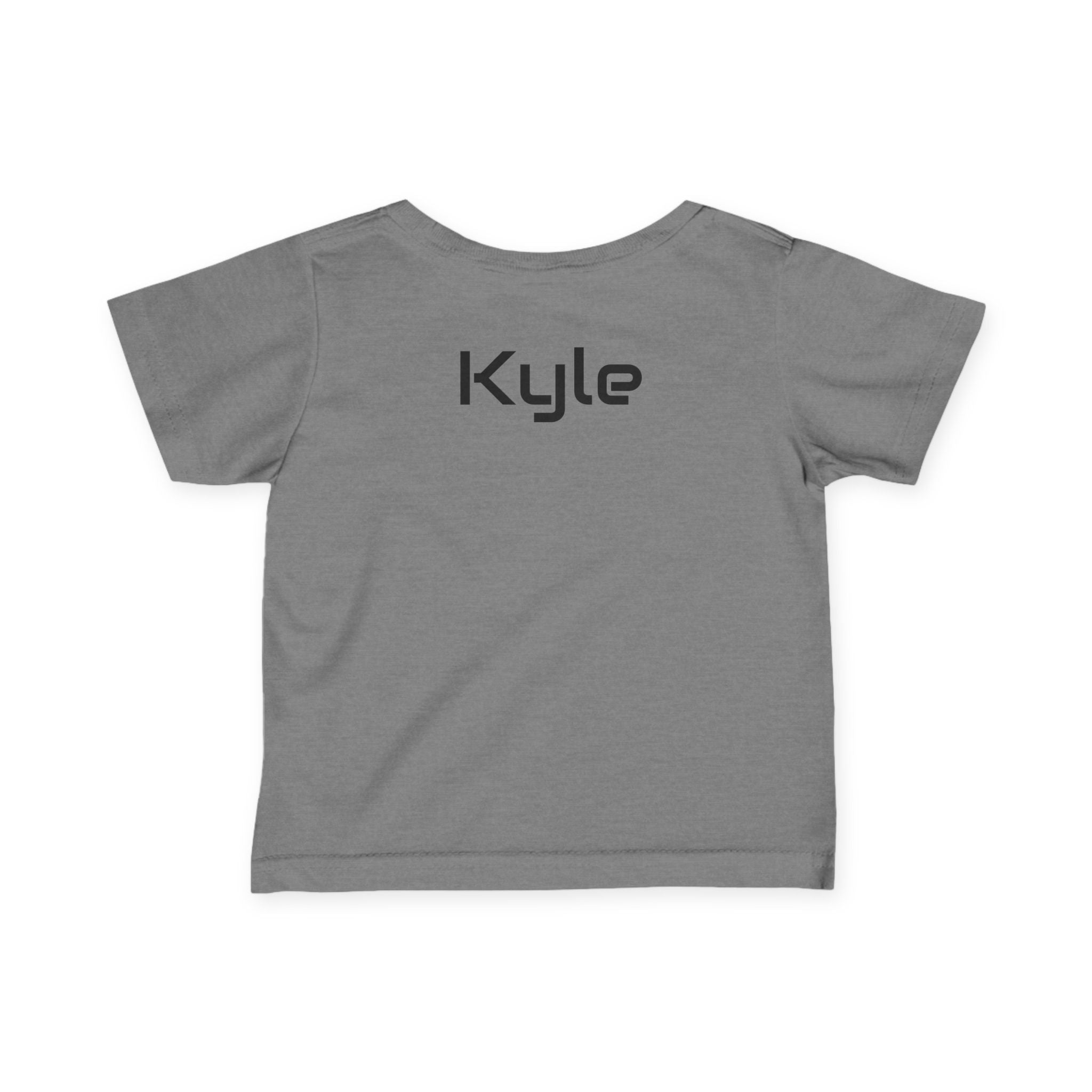 Infant Tee - Colorful 'Bro' Graffiti Graphic with Custom Name Back (Kids Baby Shirt)
