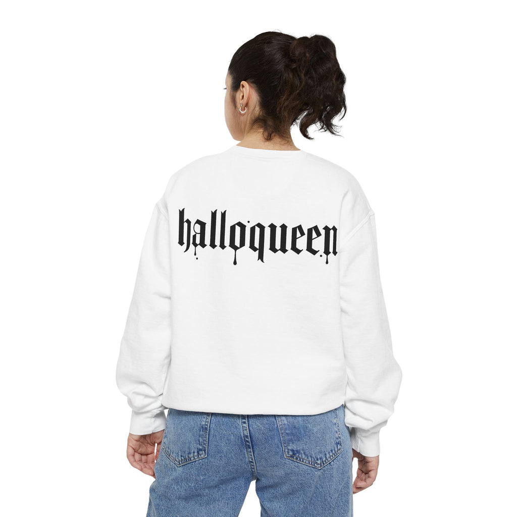 Halloween Sweatshirt — "halloqueen" Ghosts Pullover