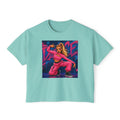 Women’s Boxy Tee — Pink Street Dance Graphic "Dance"