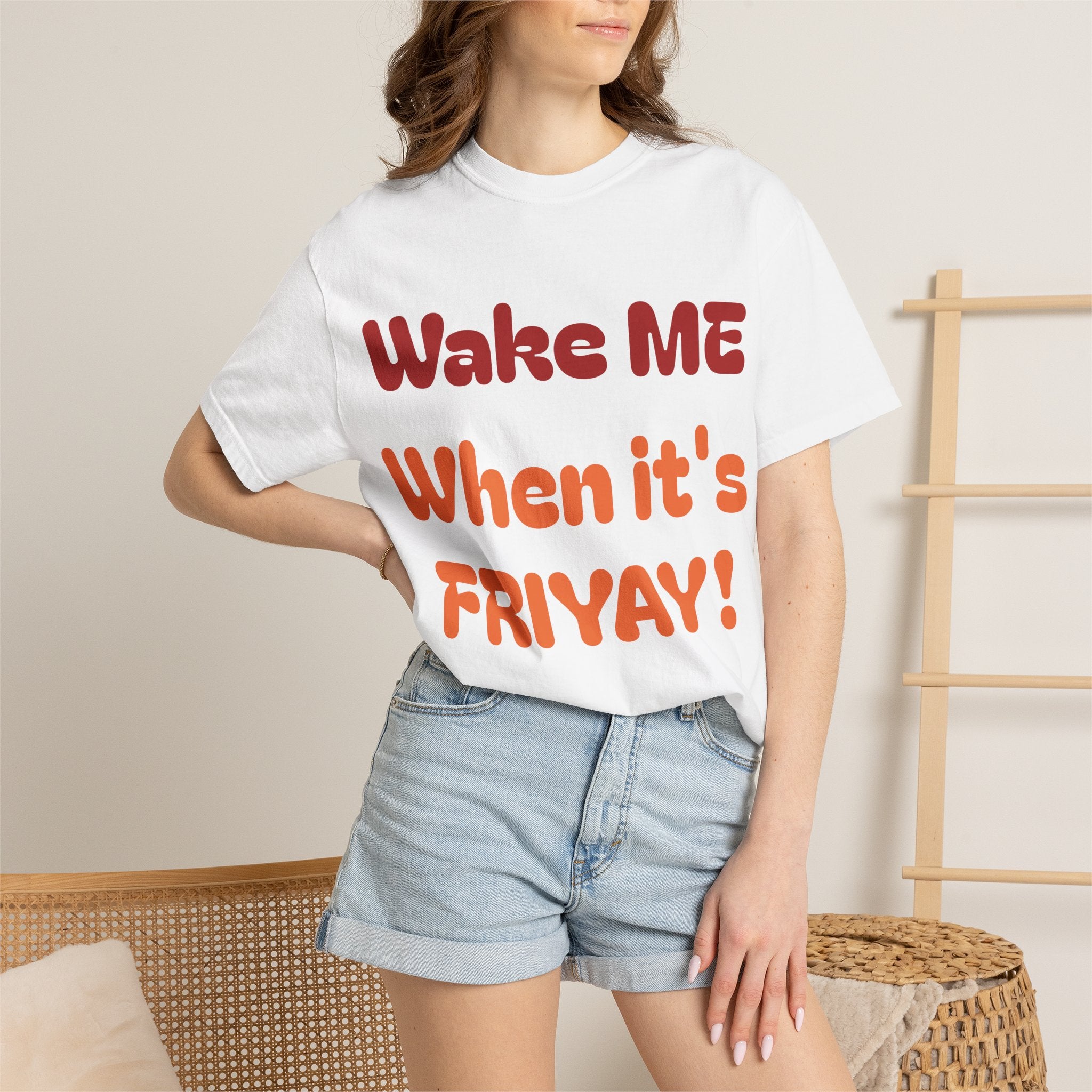 Wake Me When It's Friyay! T-Shirt — 'Midnight Run' Retro Graphic Tee