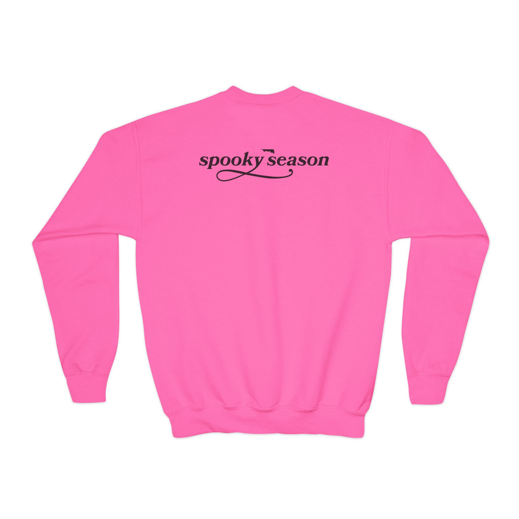 Youth Crewneck Sweatshirt — "Spooky Season" Halloween Kid Pullover