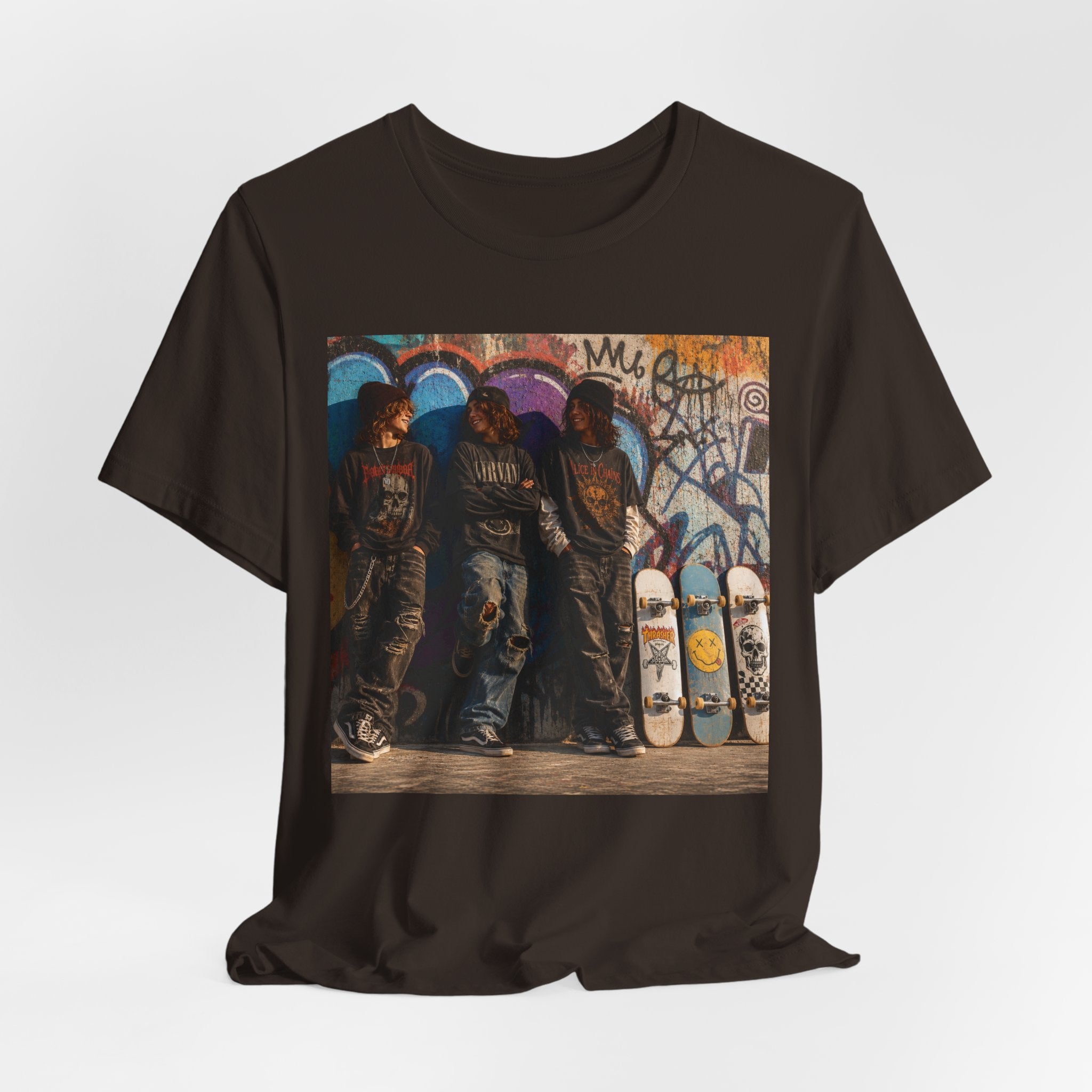 Skate Crew Graphic Tee – Urban Skateboard Art T‑Shirt