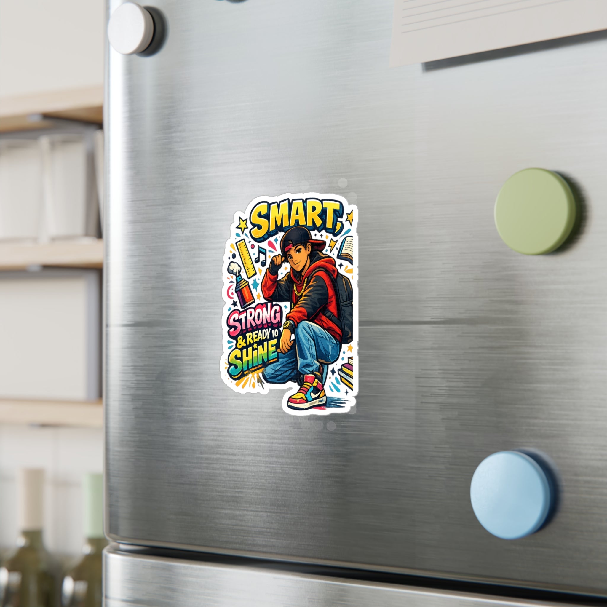 Smart, Strong & Ready to Shine Sticker — Motivational Back-to-School Vinyl Decal