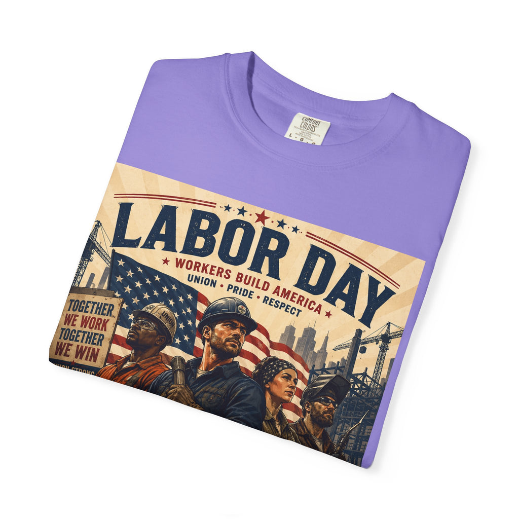 Labor Day T-Shirt — 'Thank a Union' Vintage Patriotic Tee