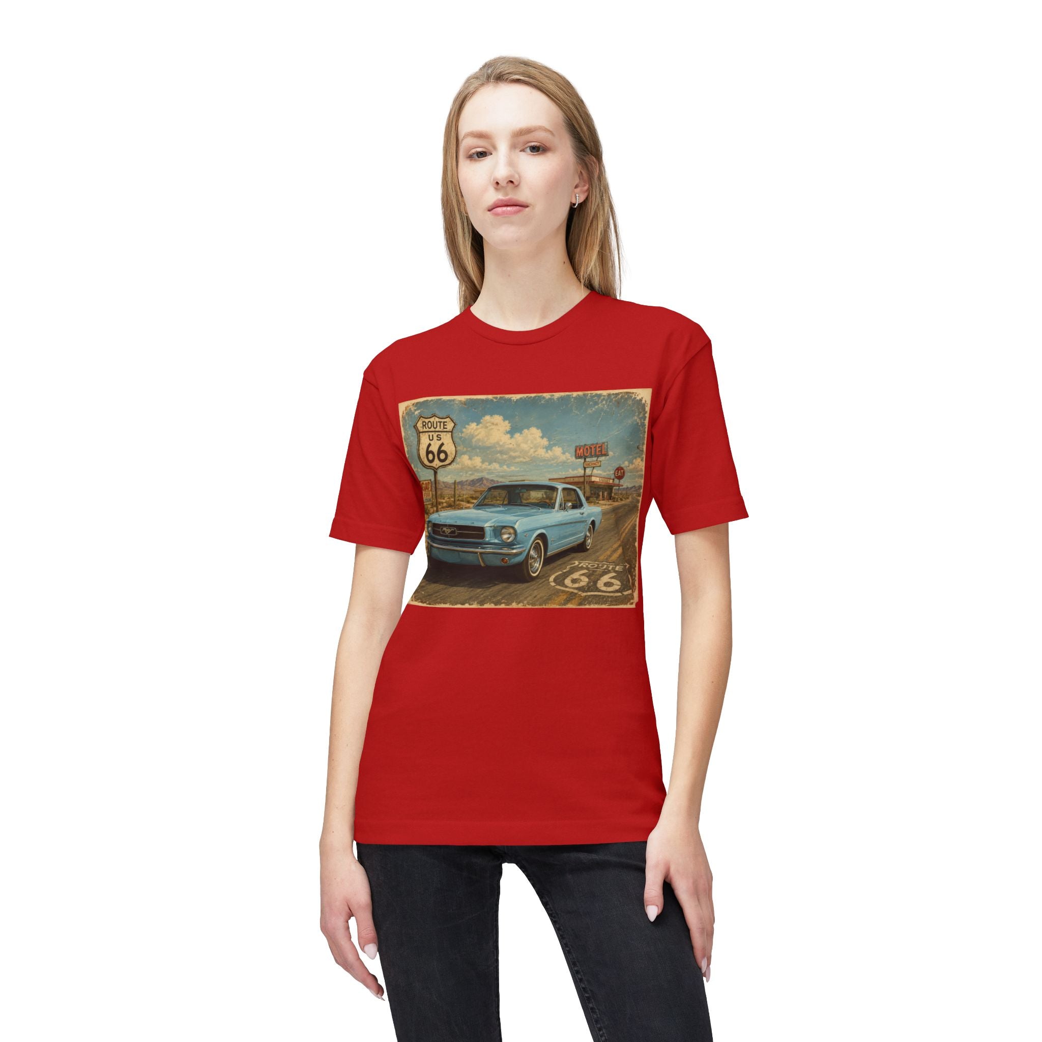 Cruisin' My Way Into 60 T-Shirt — Vintage Route 66 Classic Car Birthday Tee