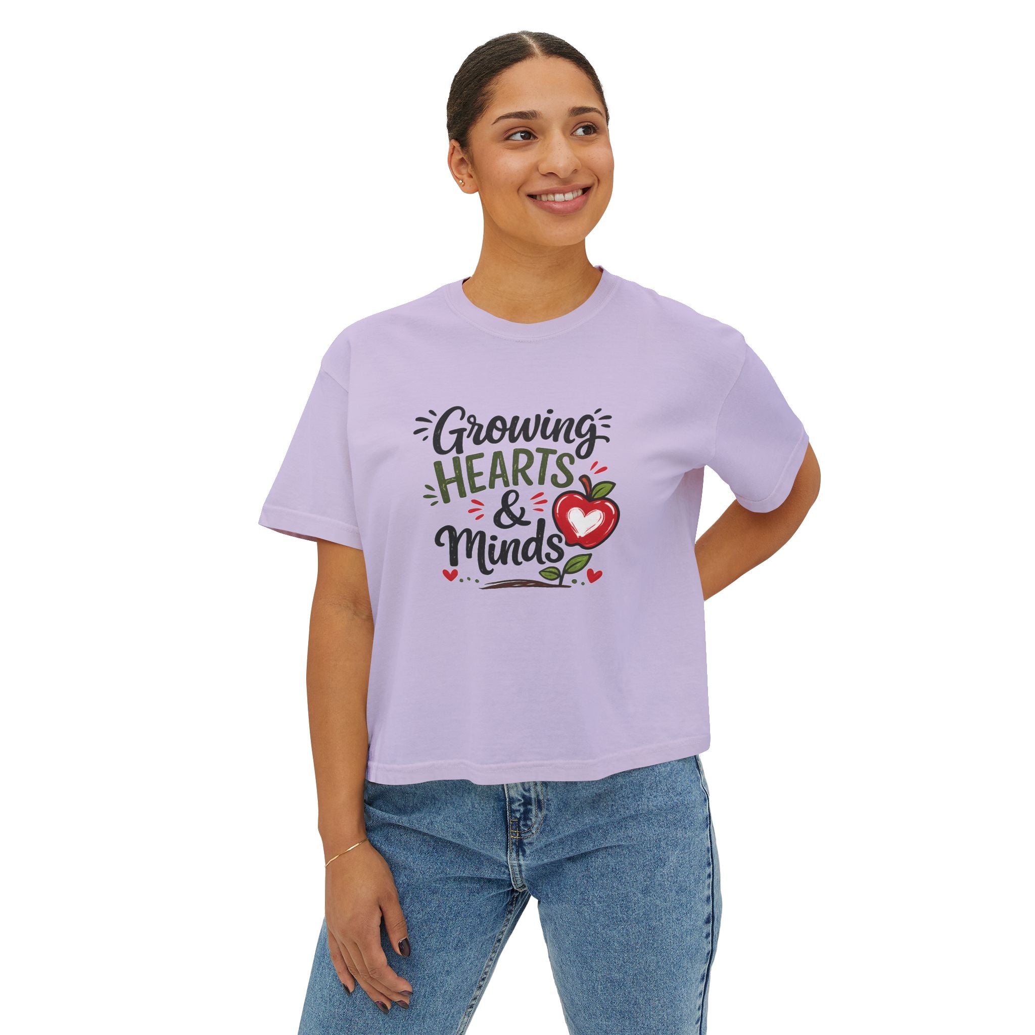 Growing Hearts & Minds Teacher Boxy Tee