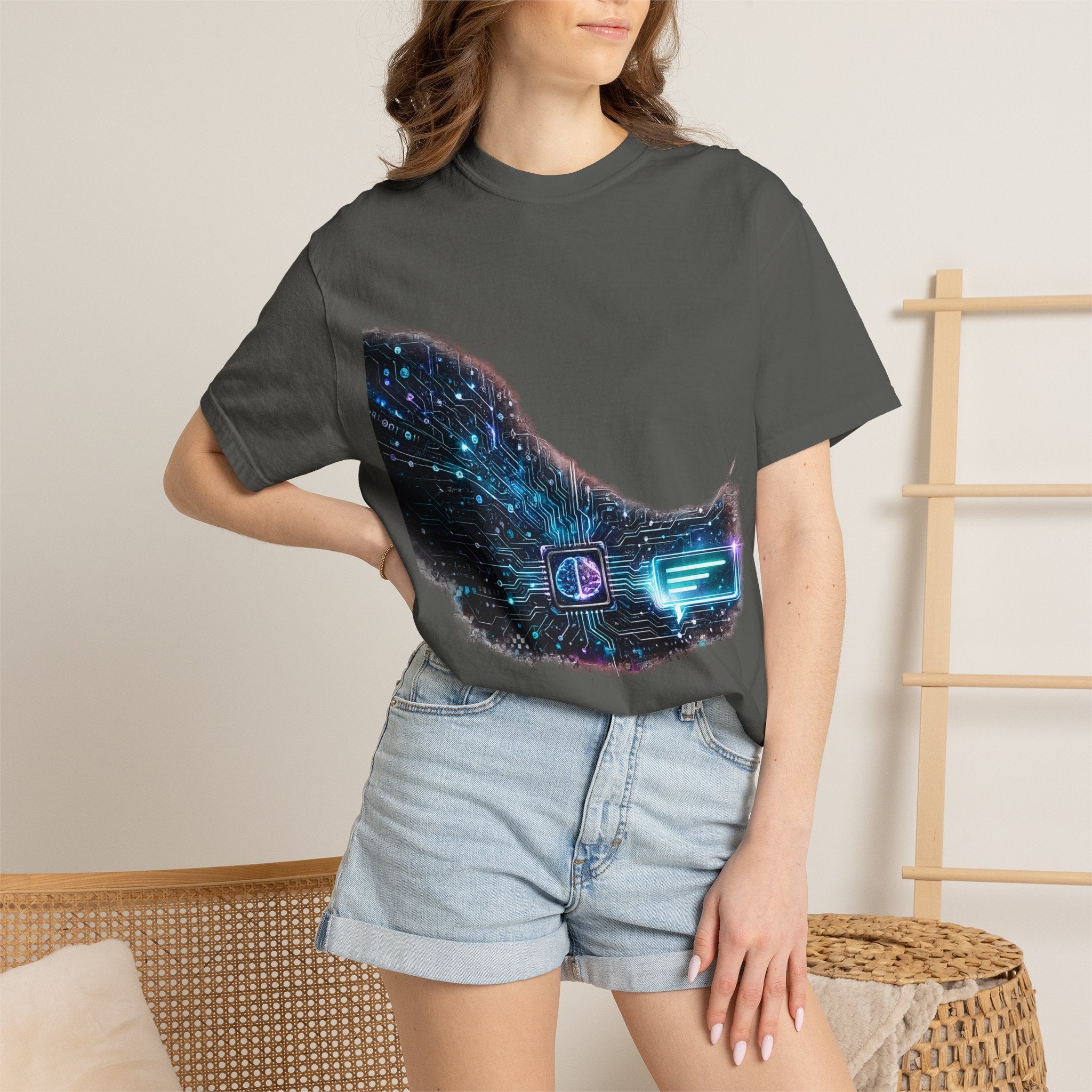 Galaxy Circuit T‑Shirt — Cosmic Tech Graphic Tee