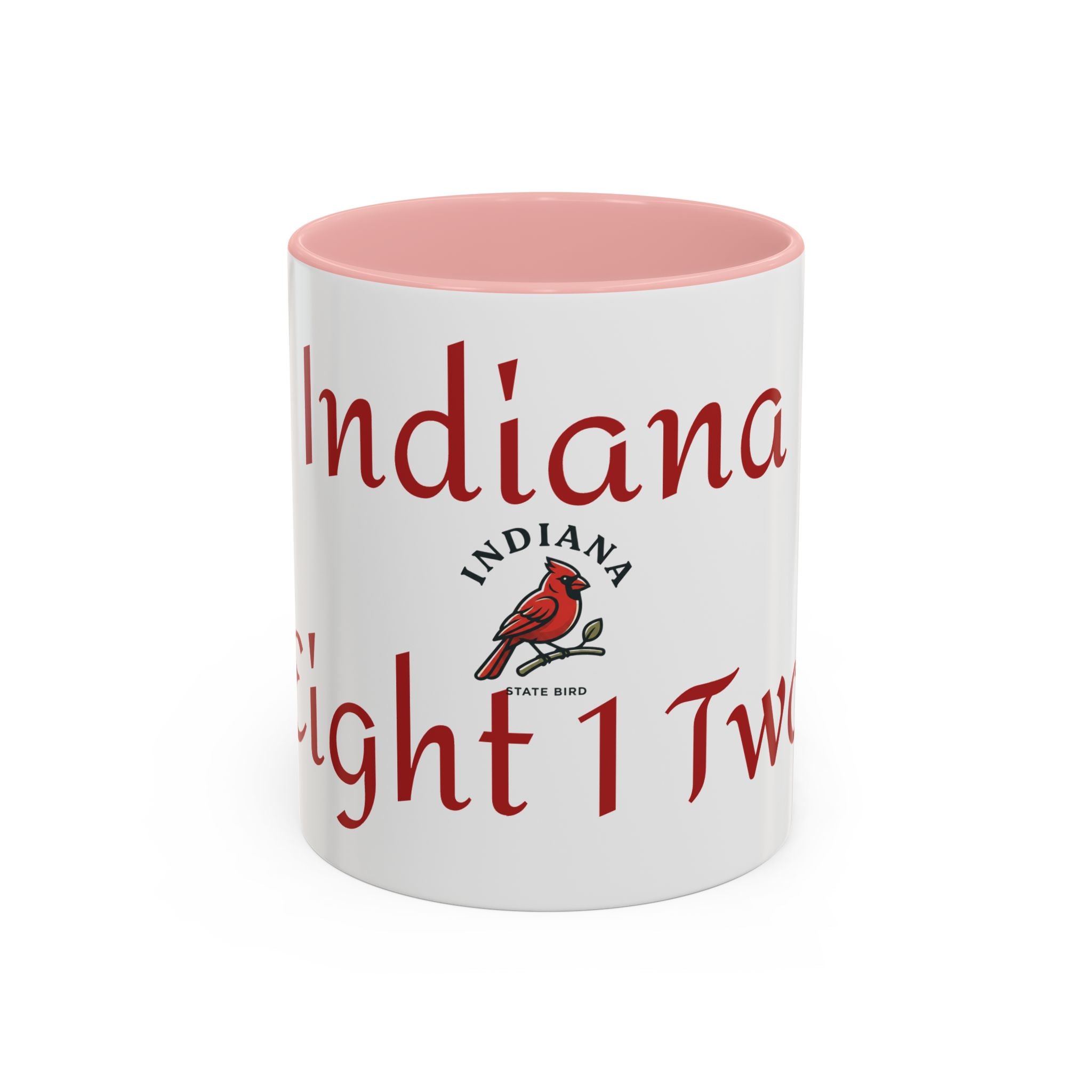 Indiana Cardinal Coffee Mug — State Bird Accent Mug (11/15oz)