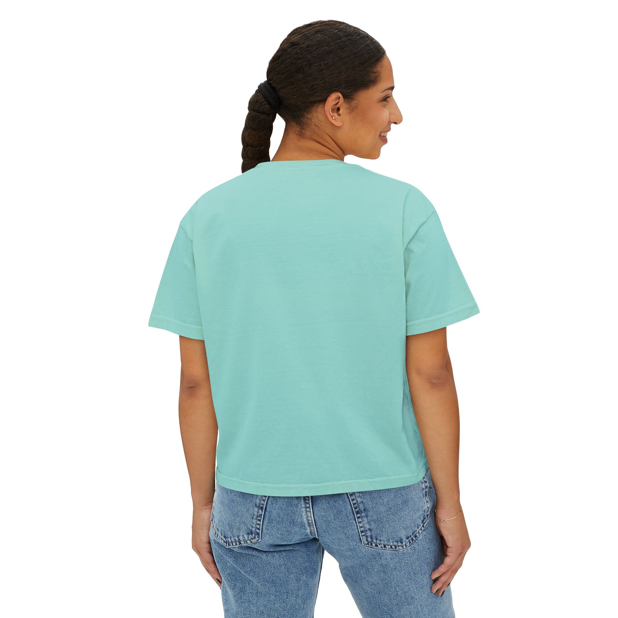 Women’s Boxy Tee — Pink Street Dance Graphic "Dance"