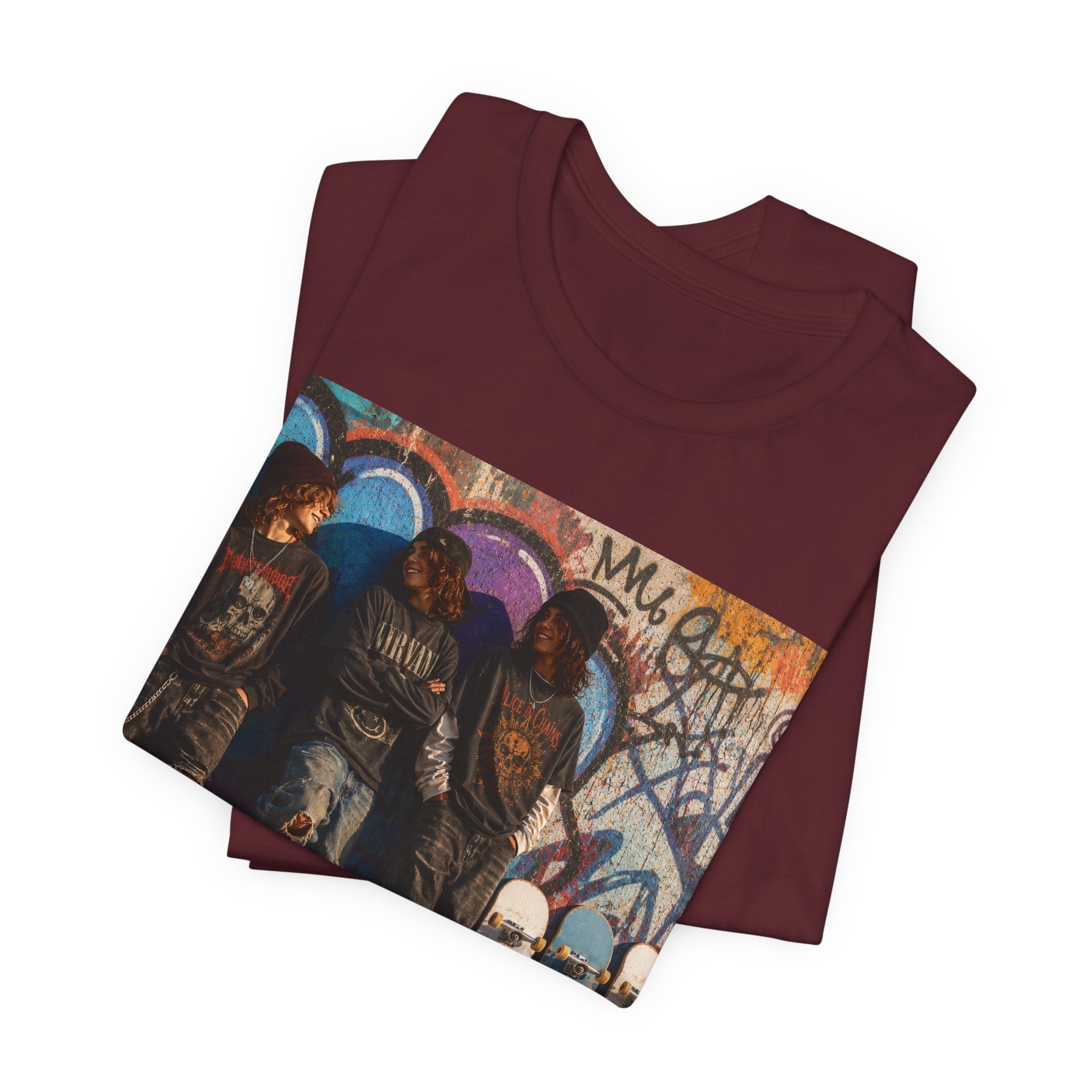 Skate Crew Graphic Tee – Urban Skateboard Art T‑Shirt