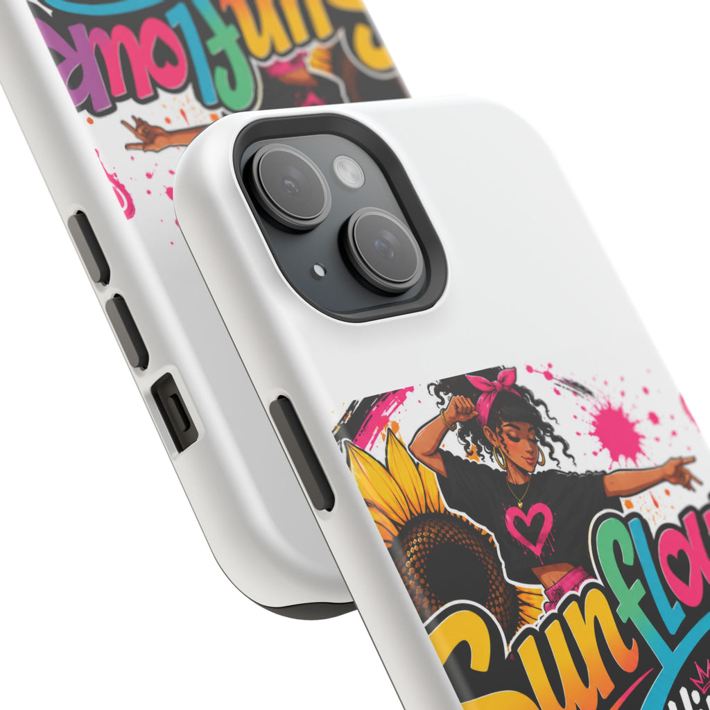 Sunflower Hip Hop Phone Case — Impact-Resistant Protective Case
