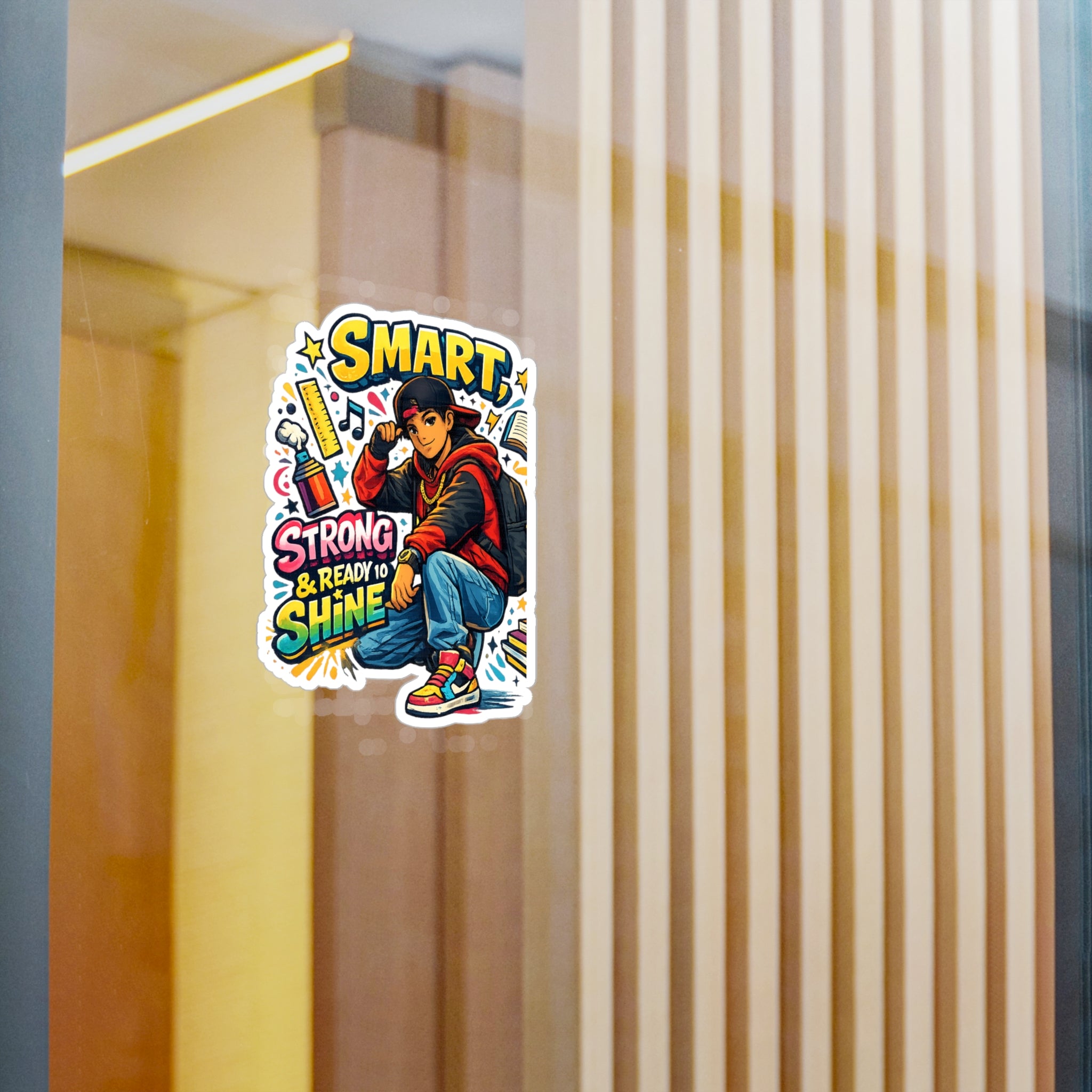 Smart, Strong & Ready to Shine Sticker — Motivational Back-to-School Vinyl Decal