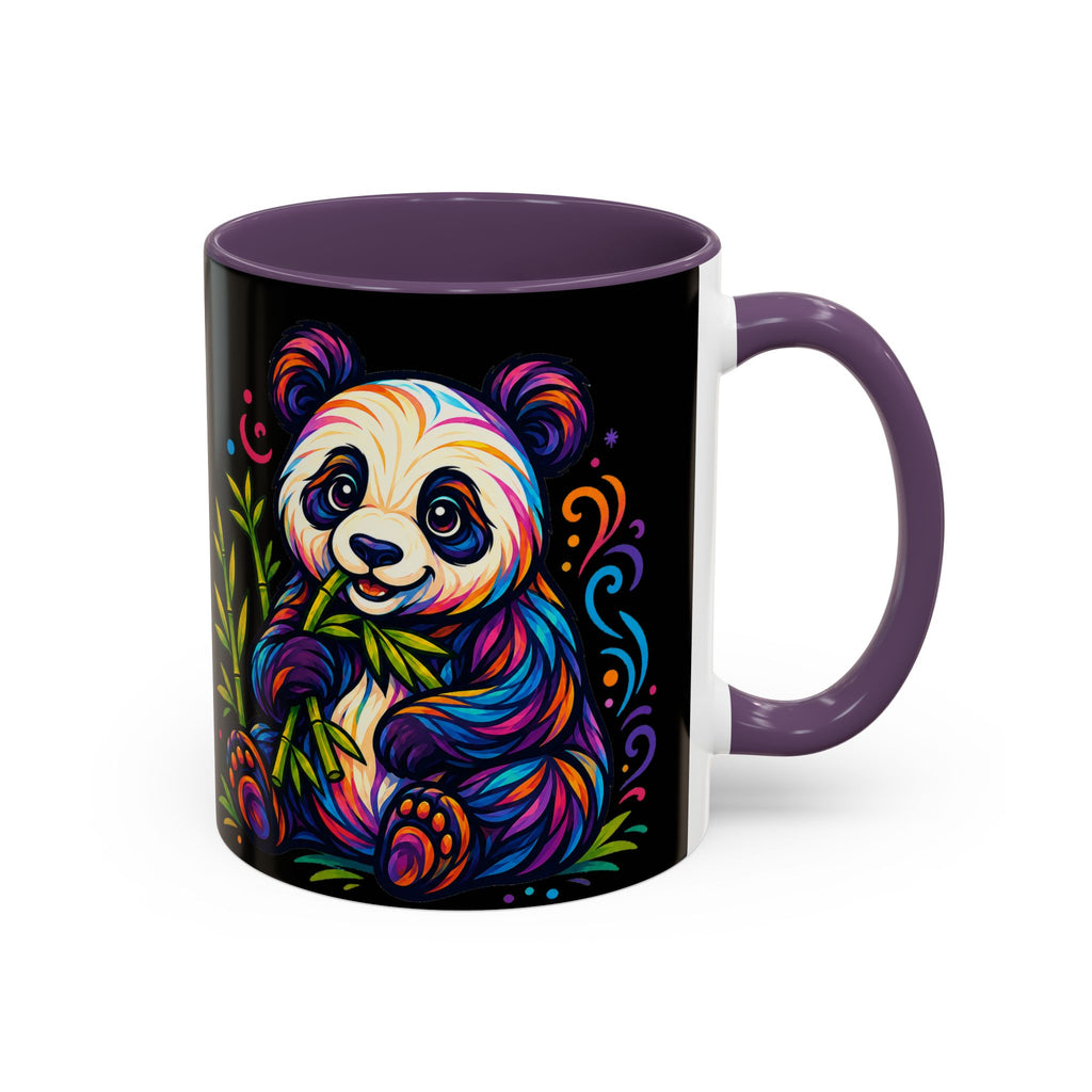 Colorful Panda Coffee Mug — Vibrant Bamboo Accent Mug (11/15oz)
