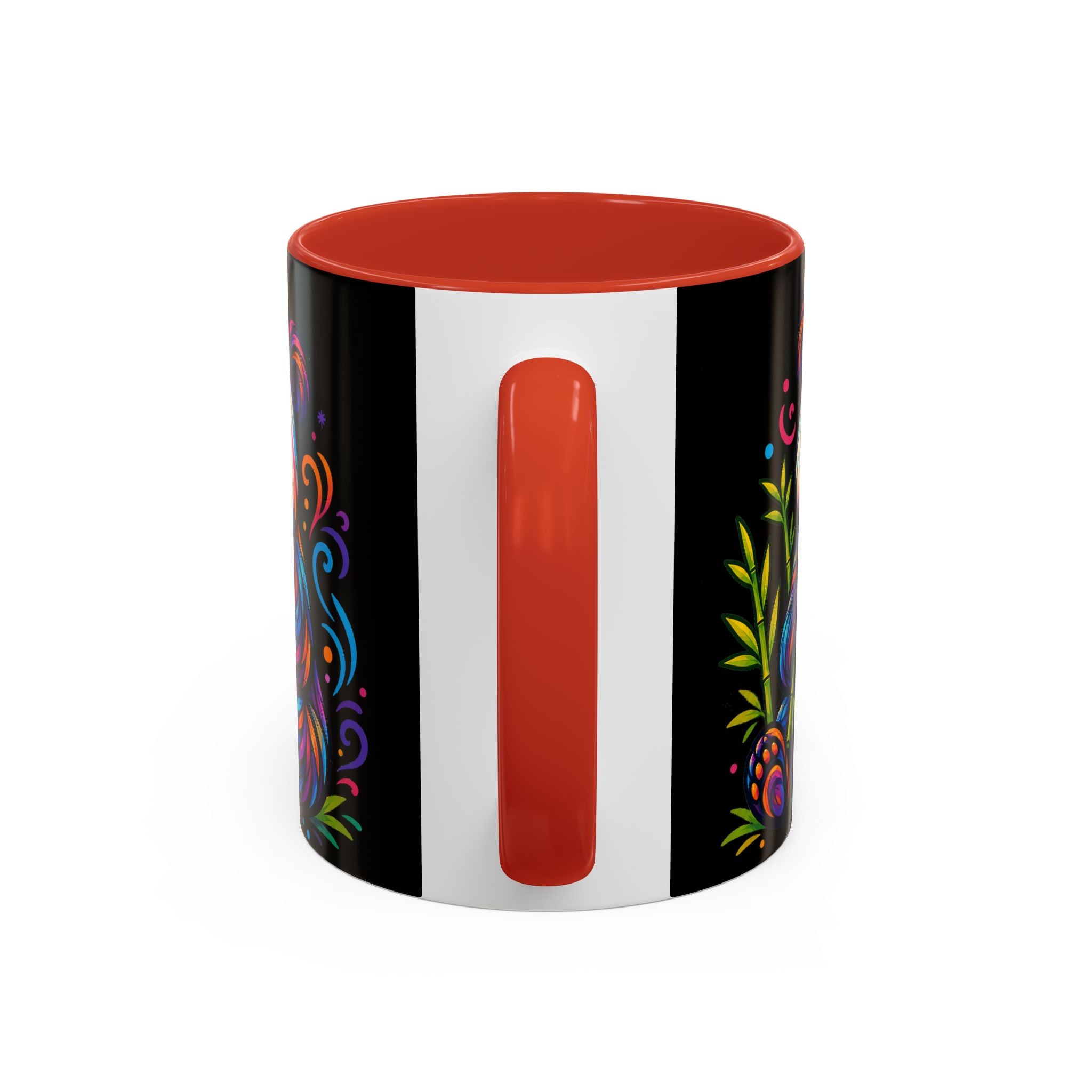 Colorful Panda Coffee Mug — Vibrant Bamboo Accent Mug (11/15oz)
