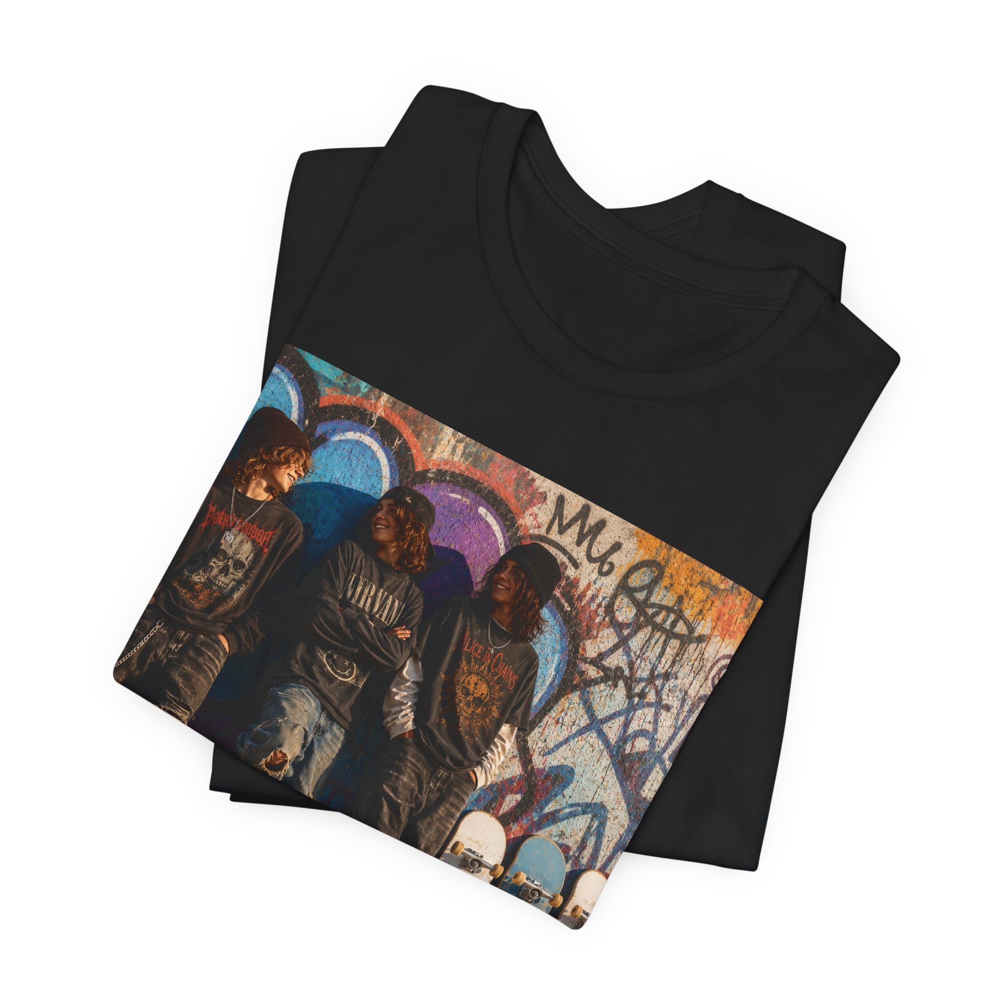 Skate Crew Graphic Tee – Urban Skateboard Art T‑Shirt