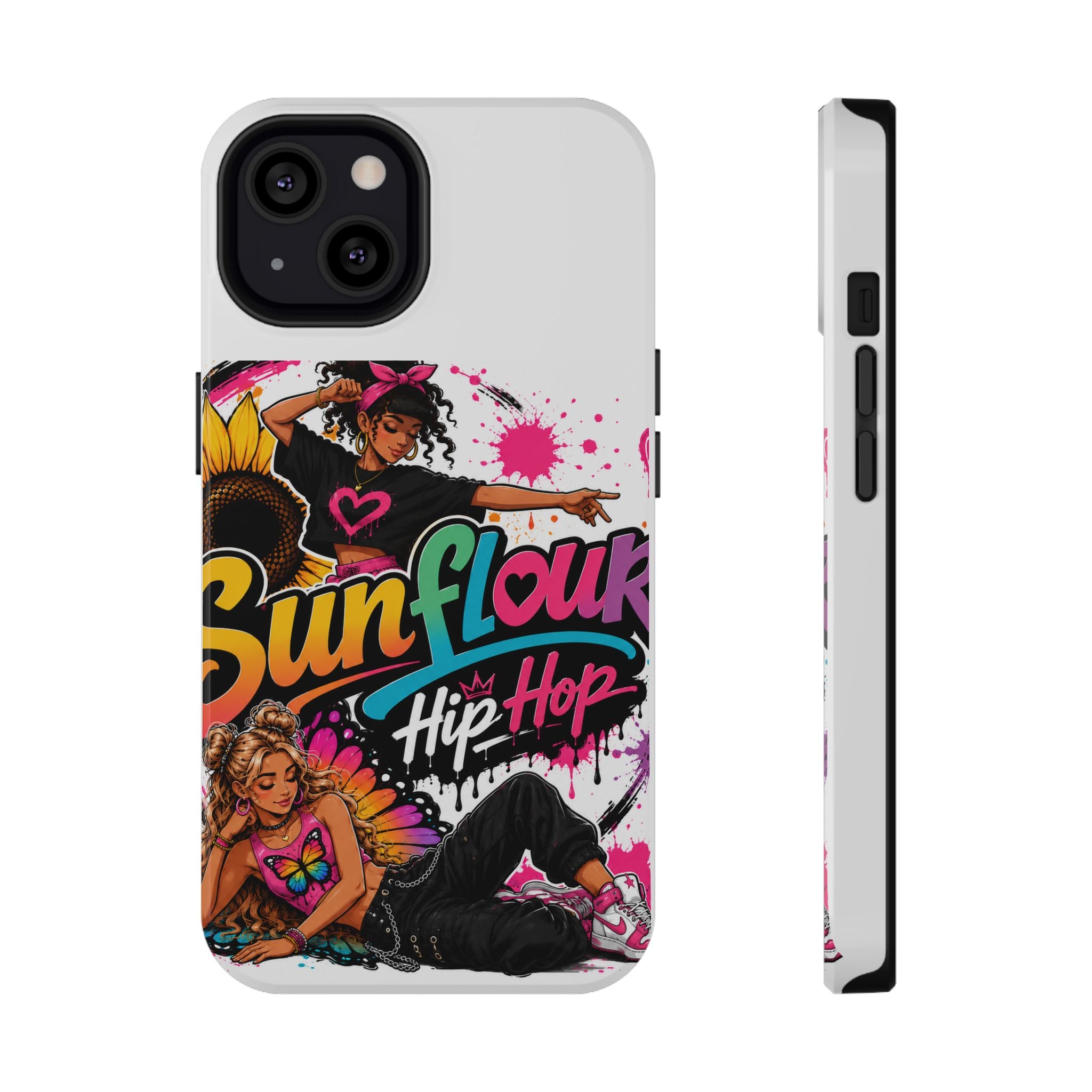 Sunflower Hip Hop Phone Case — Impact-Resistant Protective Case