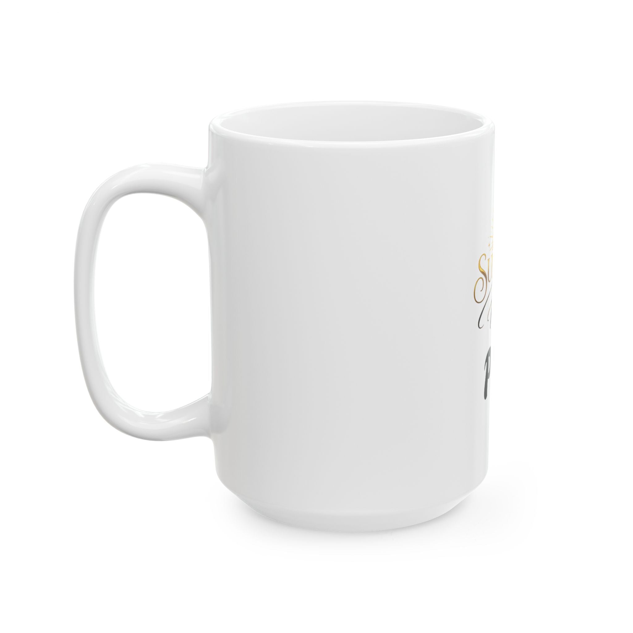 Sunflower & Butterfly Personalized Mug — 'Sunflour Hiphop PAM' Ceramic Coffee Cup (11oz/15oz)