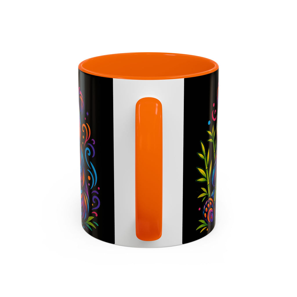 Colorful Panda Coffee Mug — Vibrant Bamboo Accent Mug (11/15oz)