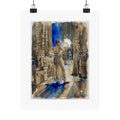 Theatre Backstage Poster — Vintage Actress Matte Vertical Art Print