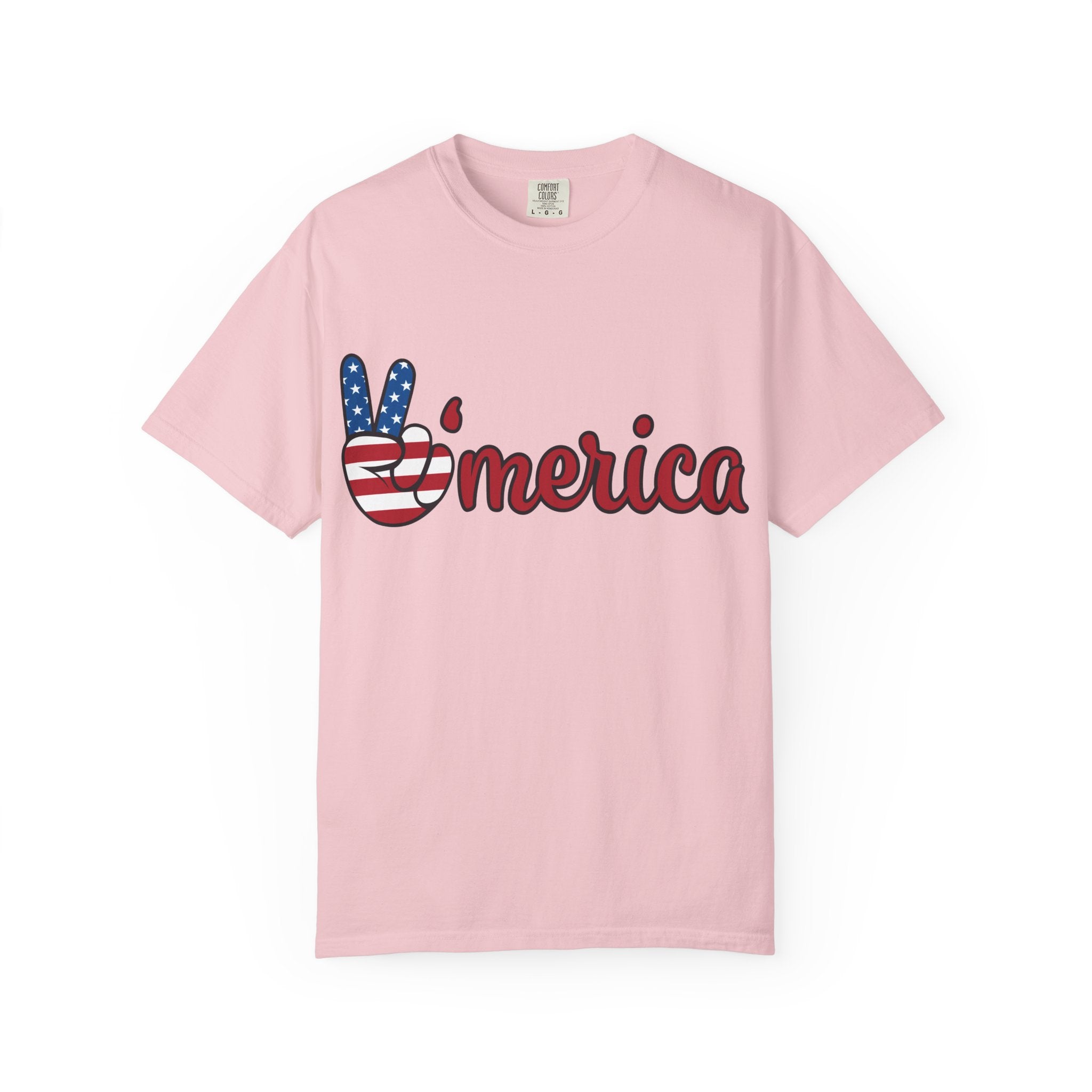 'Merica Peace Sign T-Shirt — 250th Anniversary of America Flag Tee (1776–2026)