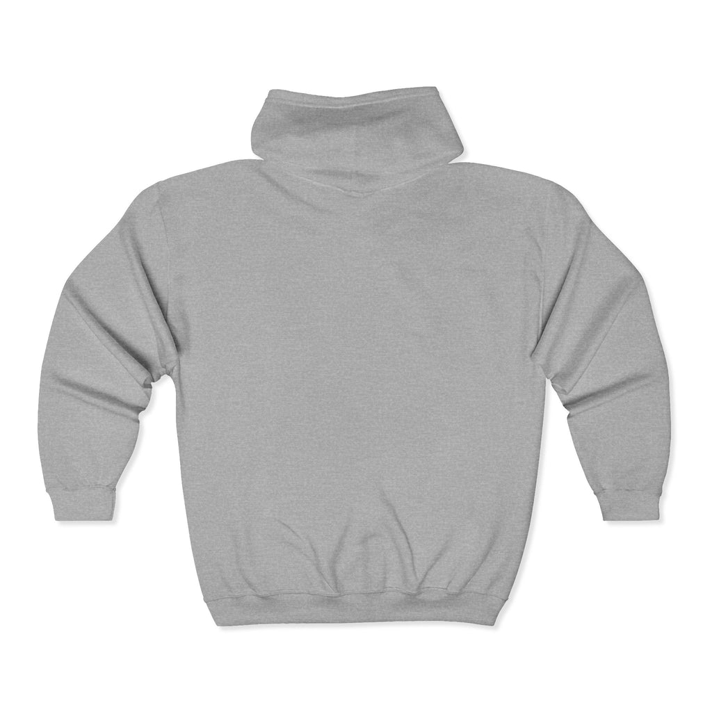 Motorbike Zip Hoodie - 'Ride On' Dirt Bike Graphic Full-Zip Sweatshirt